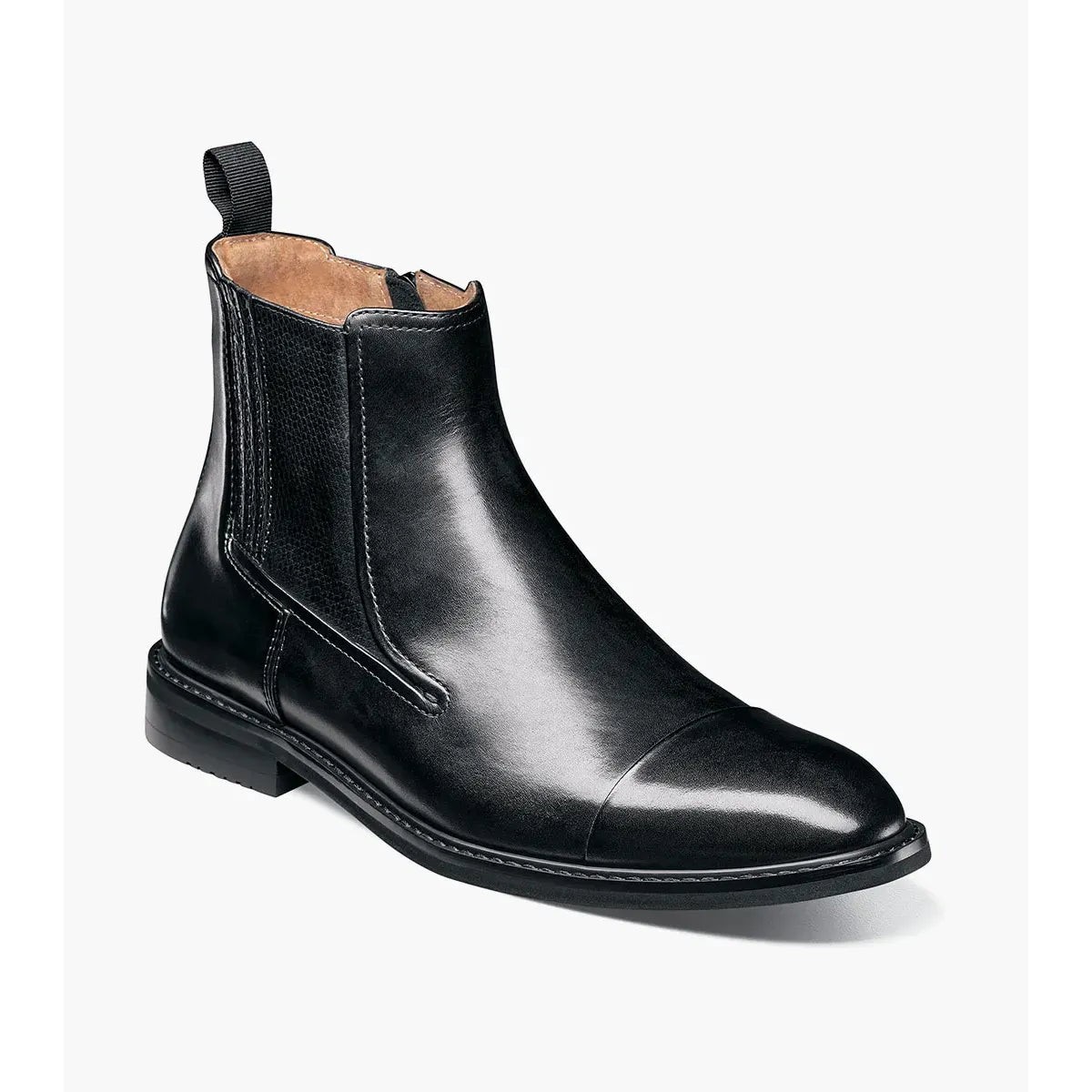 Stacy Adams Berkshire Cap Toe Side Zip Boot Black 25798-001 Stacy Adams Berkshire Cap Toe Side Zip Boot Black 25798-001