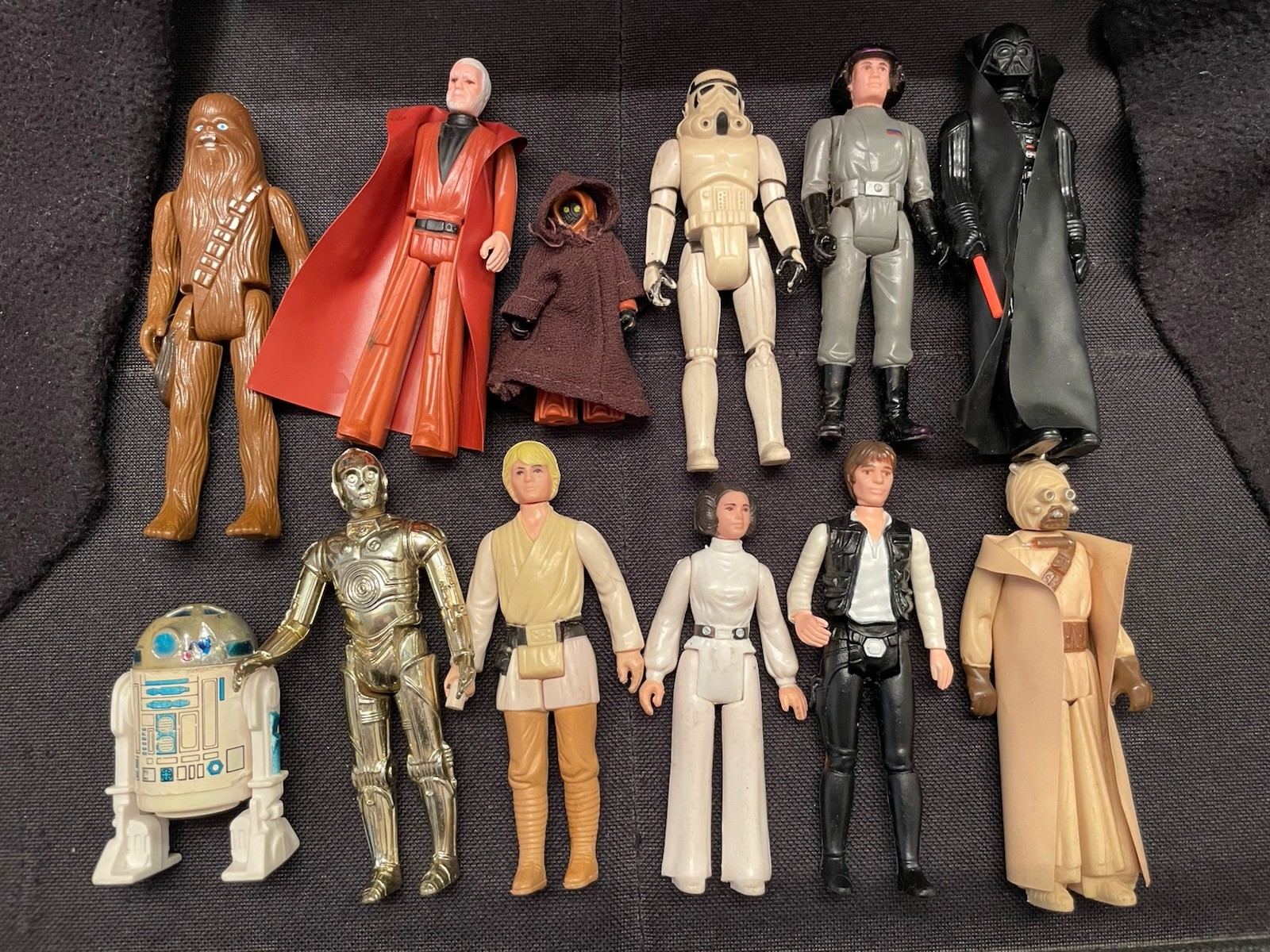Star Wars 1977 Vintage First 12 Original Kenner Action Figure Lot Luke Han READ
