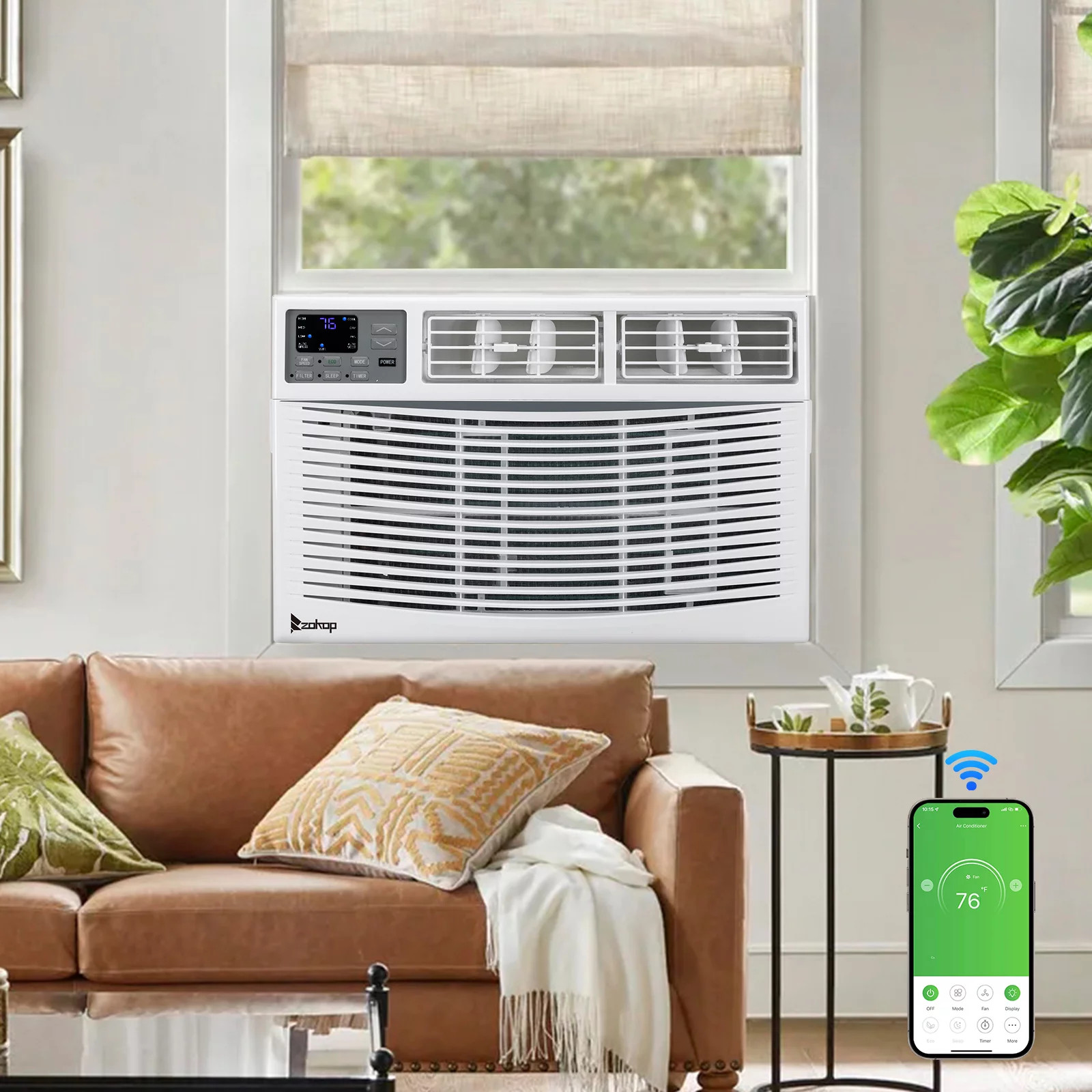 Ktaxon 12000BTU 110V Window Air Conditioner With WIFI And Remote, White