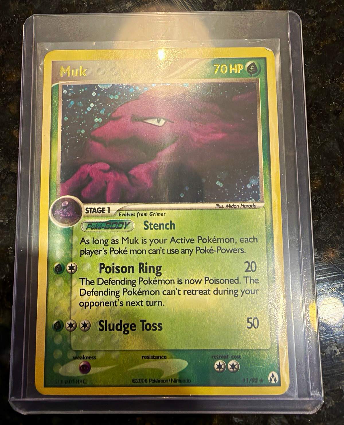 Pokemon TCG Muk 11/92 EX Legend Maker Holo Rare English 70 HP Stage 1 2006 Pokemon TCG Muk 11/92 EX Legend Maker Holo Rare English 70 HP Stage 1 2006