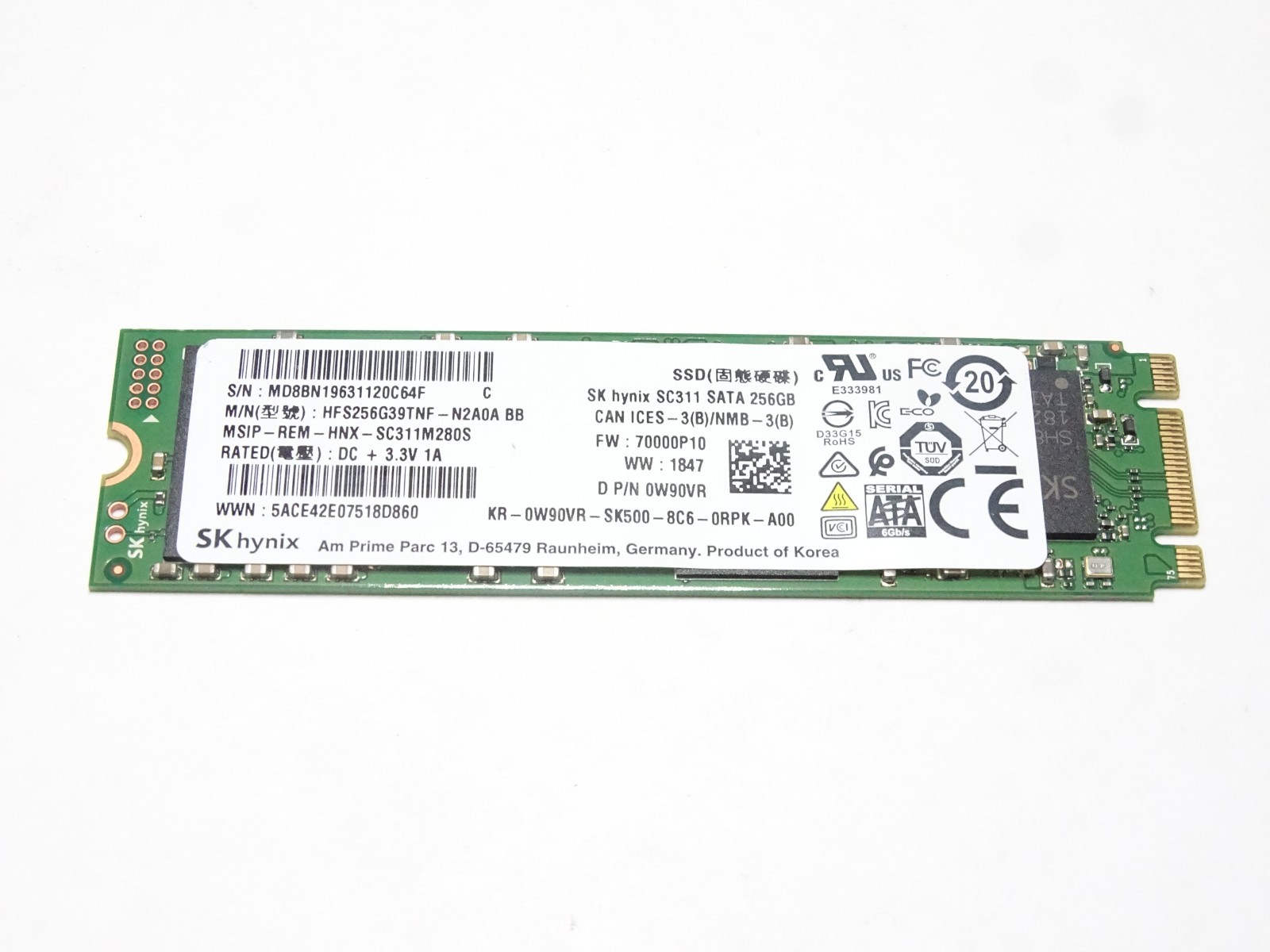 SK hynix SC311 256GB SATA SSD 2.5\