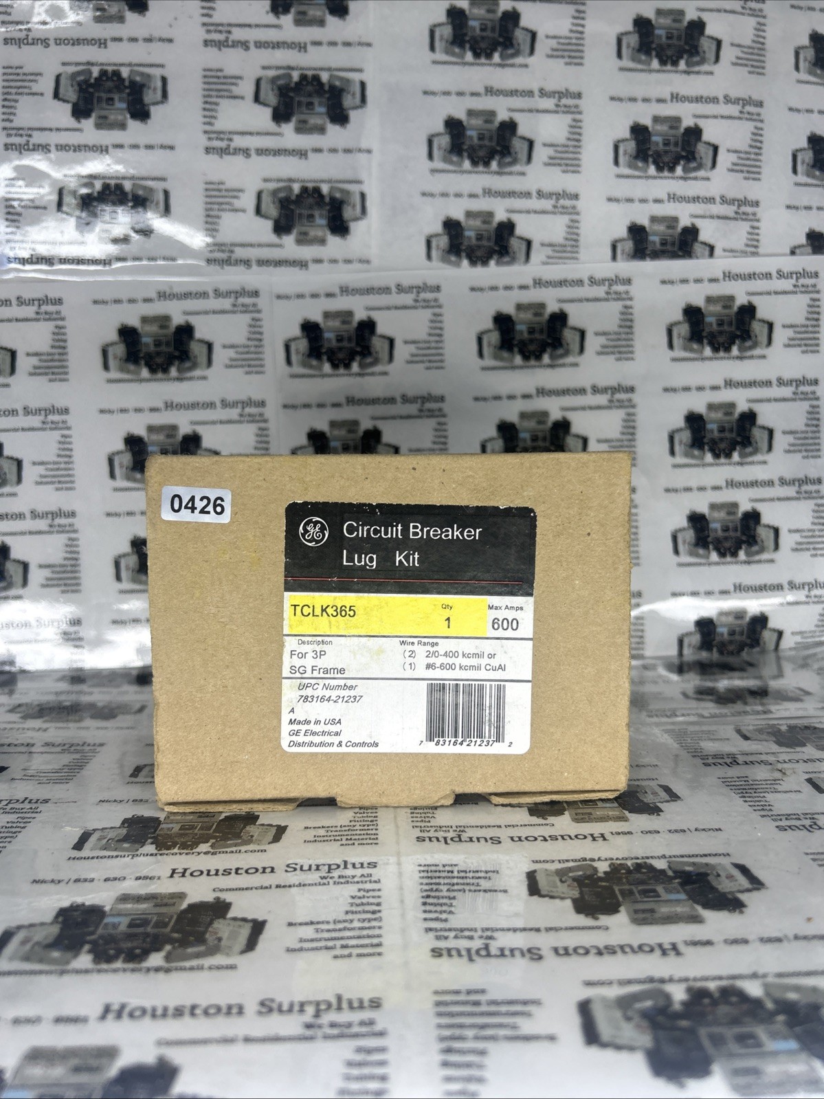 GE TCLK365 Circuit Breaker Lug Kit 600A For 3P 2 Barrel 500MCM New