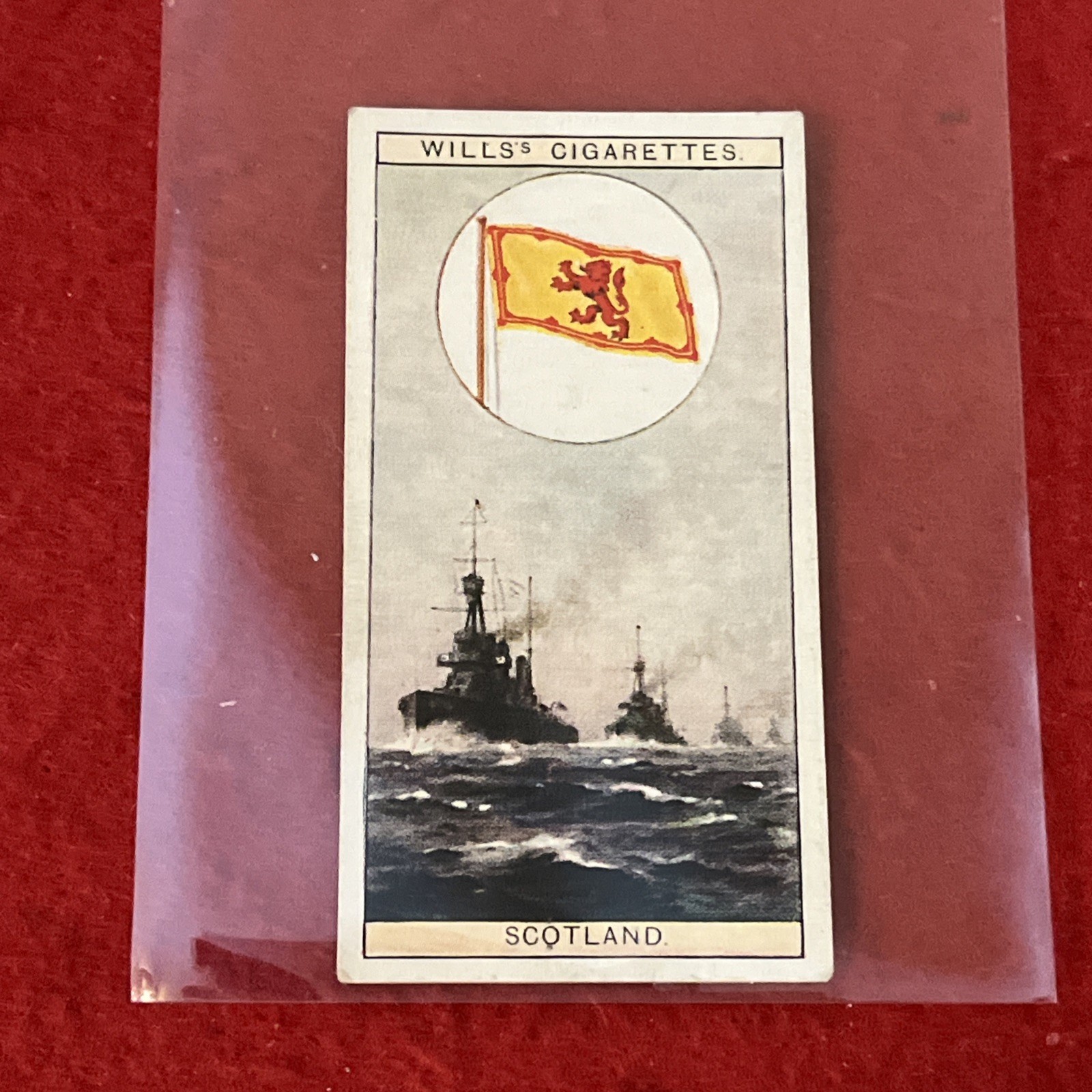 1926 Wills’s “Flags Of The Empire” SCOTLAND Tobacco Card #7 EX 1926 Wills’s “Flags Of The Empire” SCOTLAND Tobacco Card #7 EX