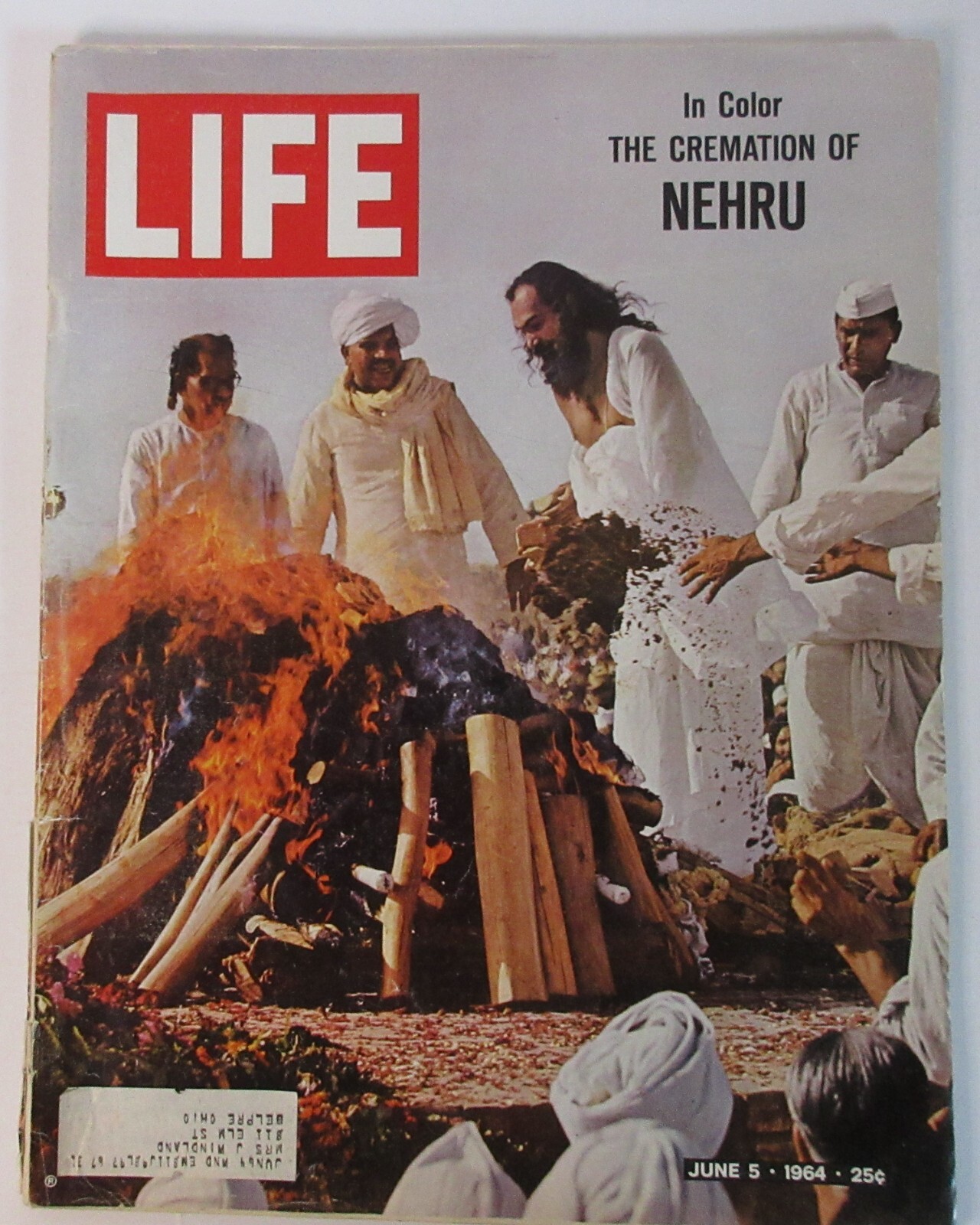 VTG Life Magazine June 5 1964 - Cremation of Jawaharlal Nehru, Alec Guiness