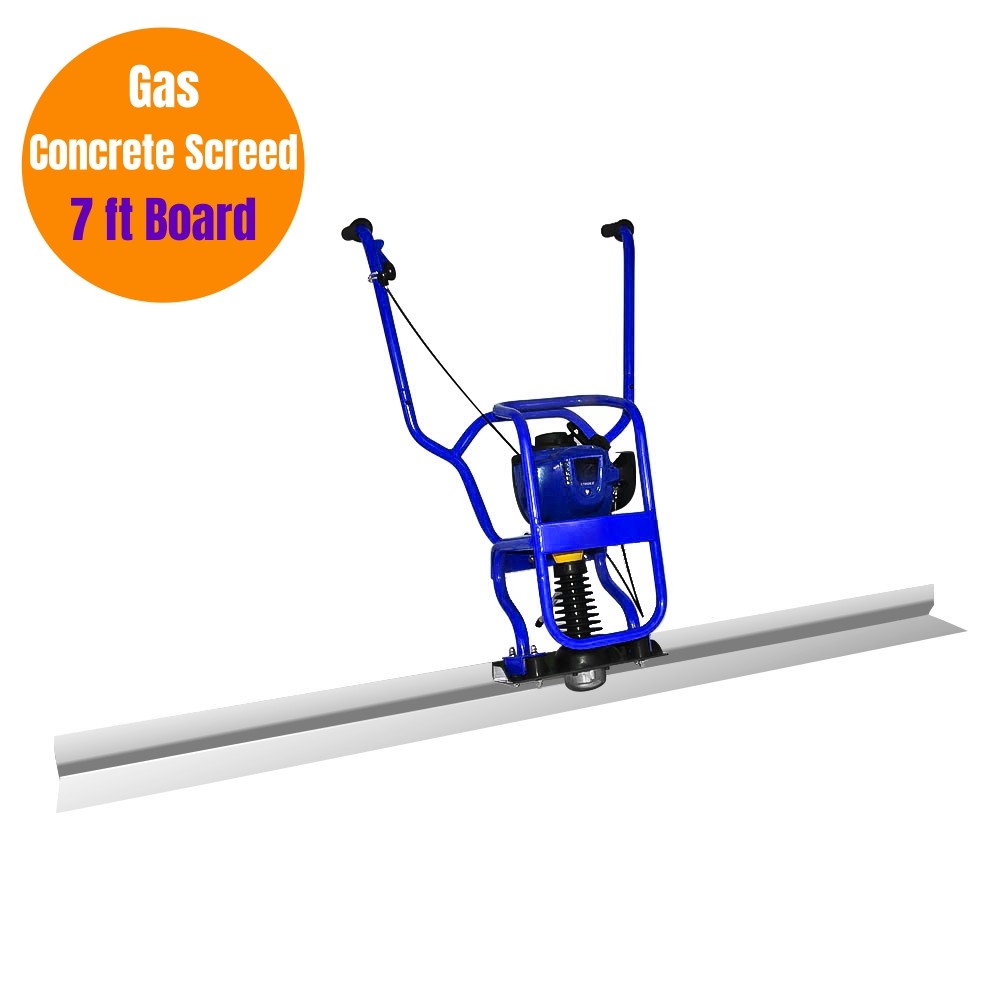 1.2HP Gas Power Vibrating Concrete Power Screed Finish Engine 4 Stroke 7' Screed