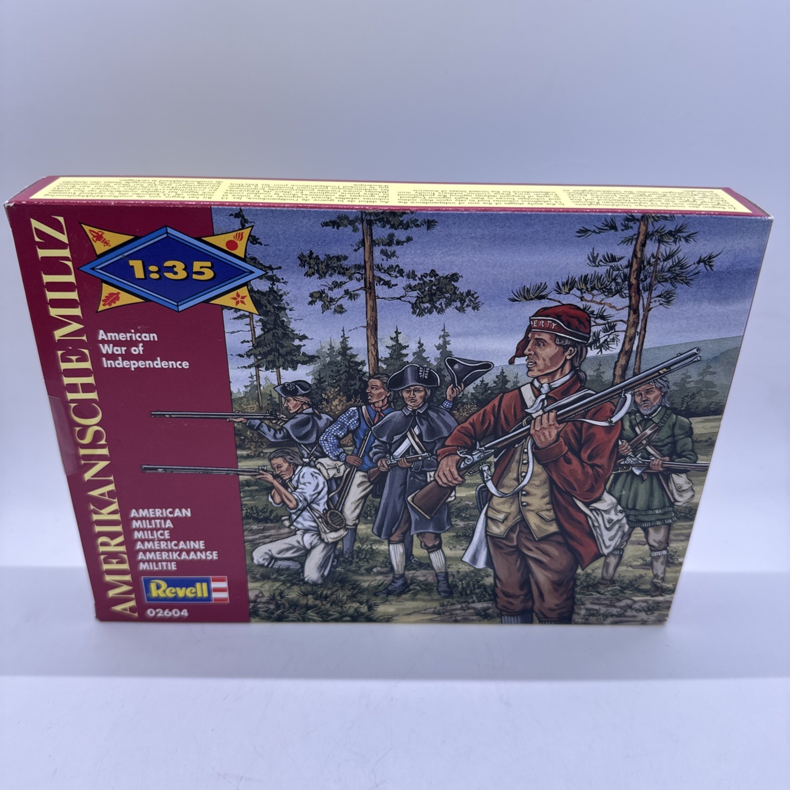 Revell American War Independence American Militia 1:35 54mm 02604 10 Unpainted Revell American War Independence American Militia 1:35 54mm 02604 10 Unpainted