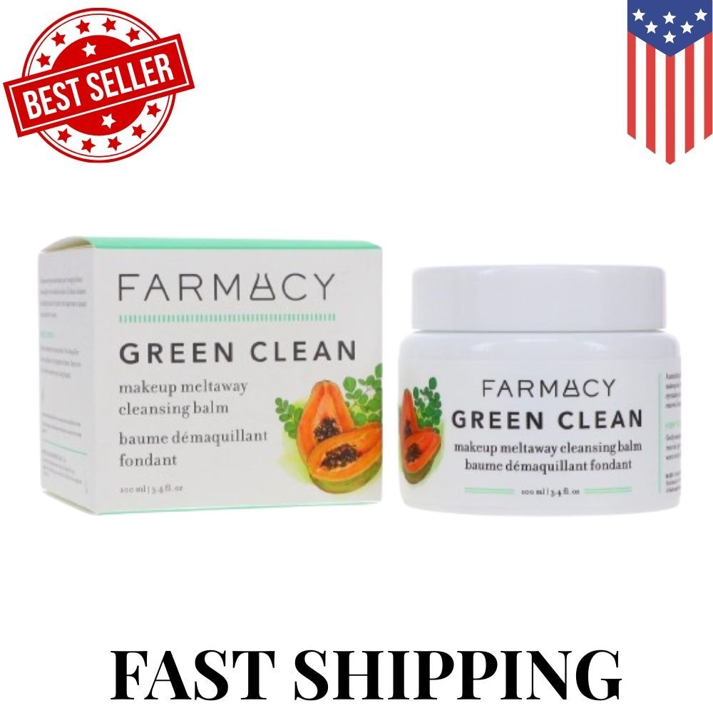Farmacy Green Clean Makeup Meltaway Cleansing Balm- 3.4 Fl Oz 100 mL pi