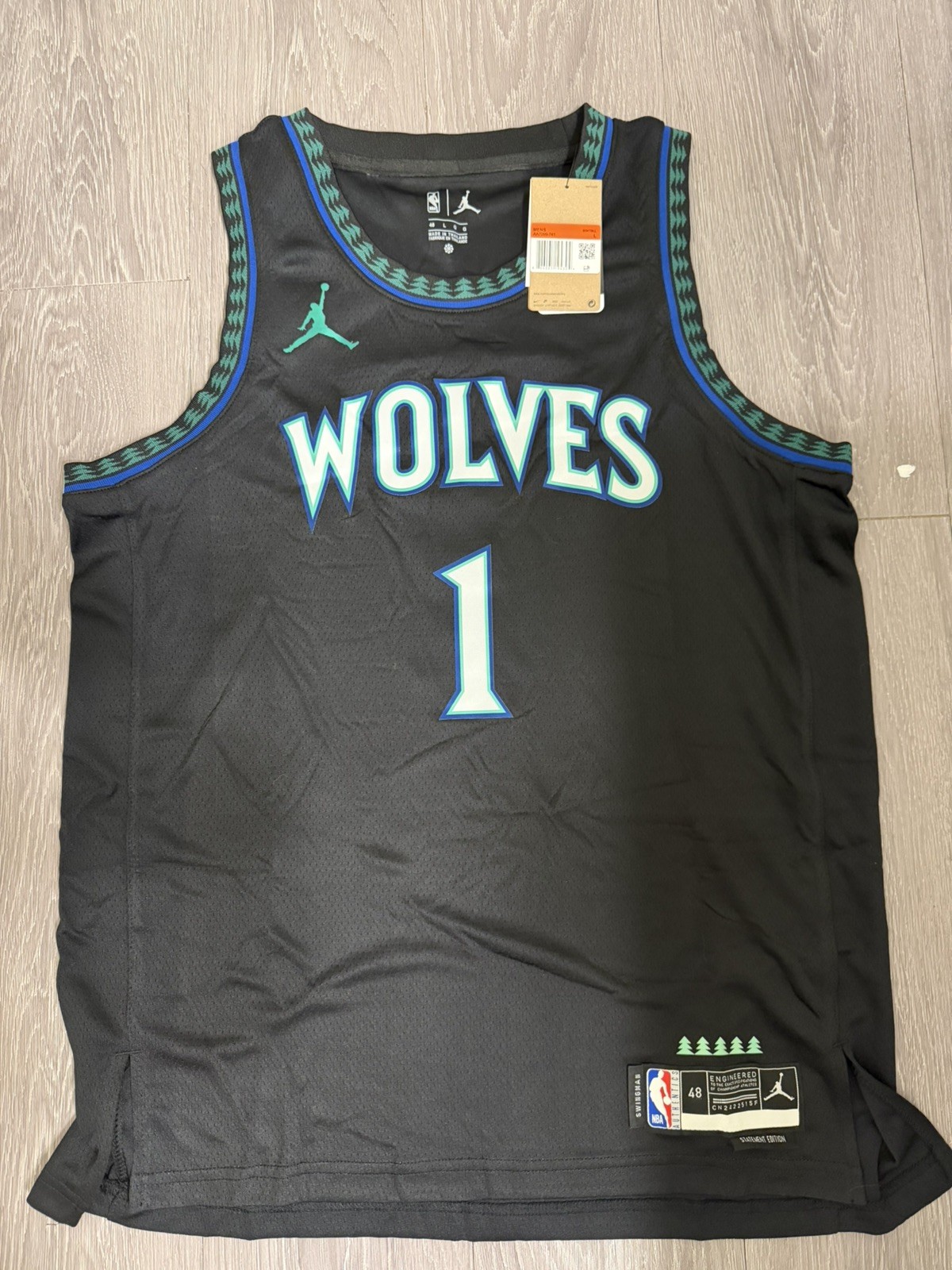 Lamelo Ball Minnesota Timberwolves Statement Edition Size Large NBA Jersey New