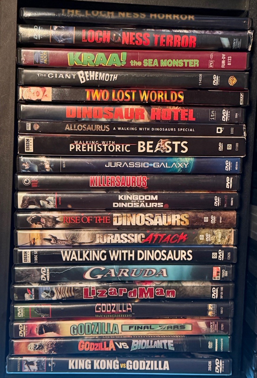 19 DVD Monster Dinosaur Godzilla Kaiju Lot BBC Kraa Behemoth Biollante OOP