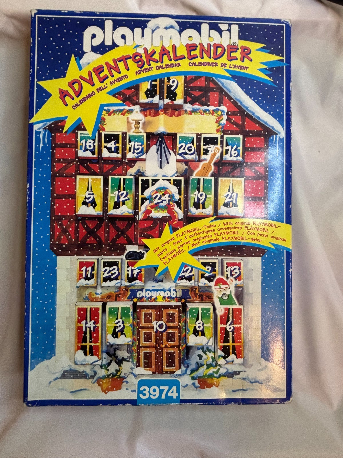Vintage 1997 Playmobil 3974 Advent Calendar Santa\'s Elves Workshop Christmas
