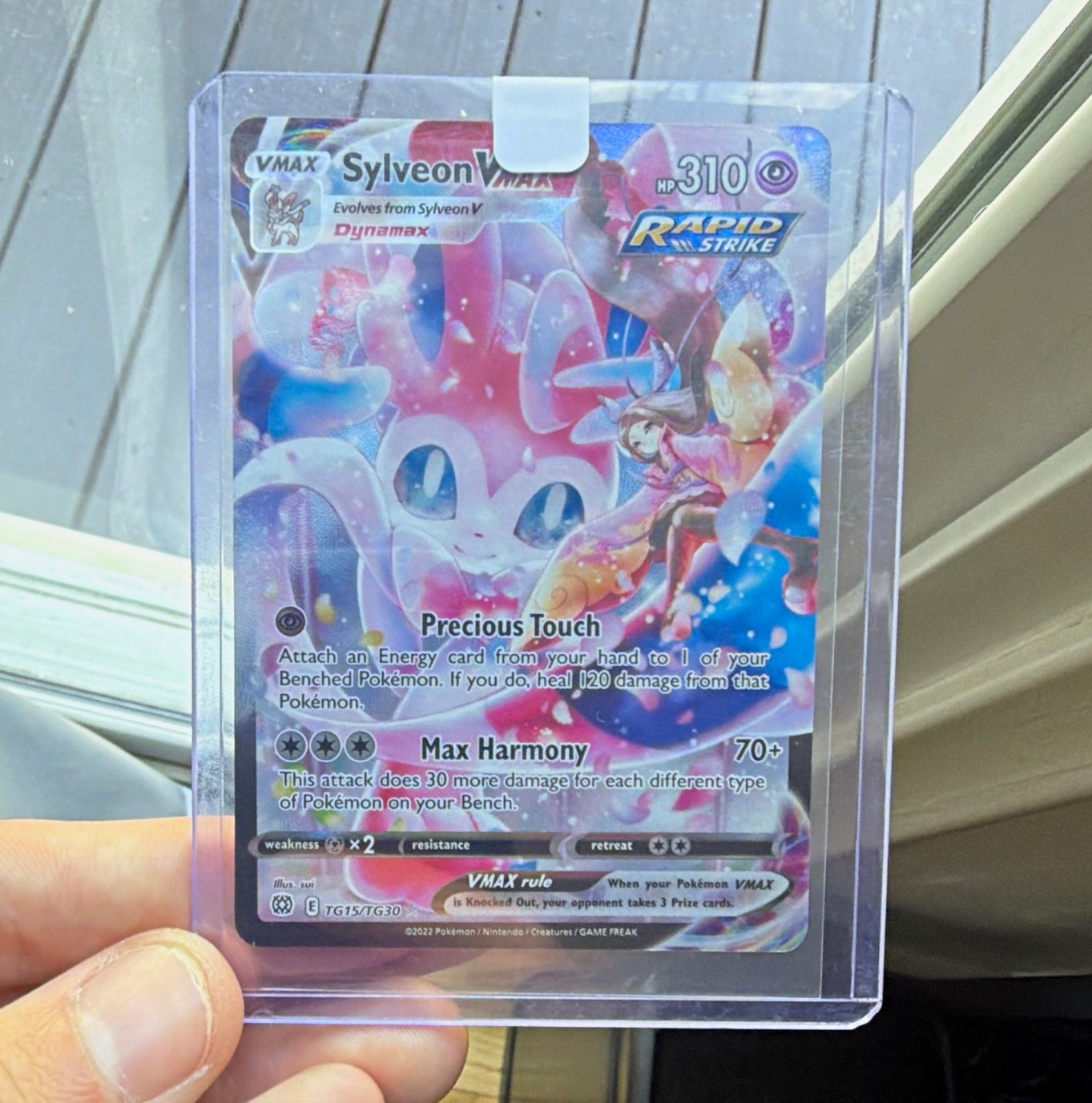 Pokemon TCG Sylveon VMAX TG15/TG30 Full Art Holo Rapid Strike Ultra Rare Pokemon TCG Sylveon VMAX TG15/TG30 Full Art Holo Rapid Strike Ultra Rare