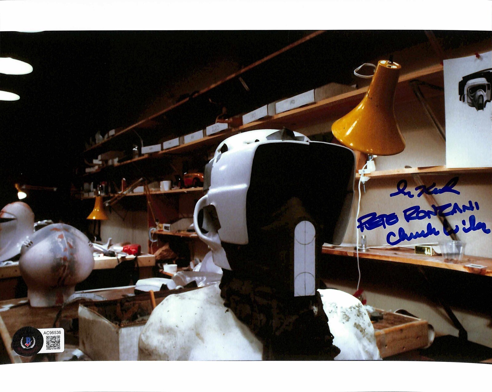 Star Wars ROTJ ILM Biker Scout Helmet Makers Signed x3 8x10 Photo BECKETT
