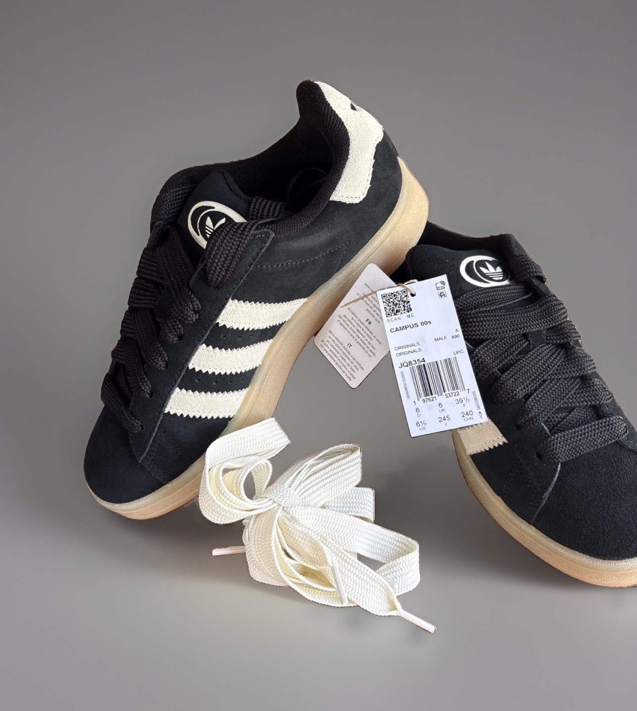 Size 6.5 - Adidas Campus 00s \'Black Cream Gum\' (adidas) (JQ8354) [6.5M 7.5W]