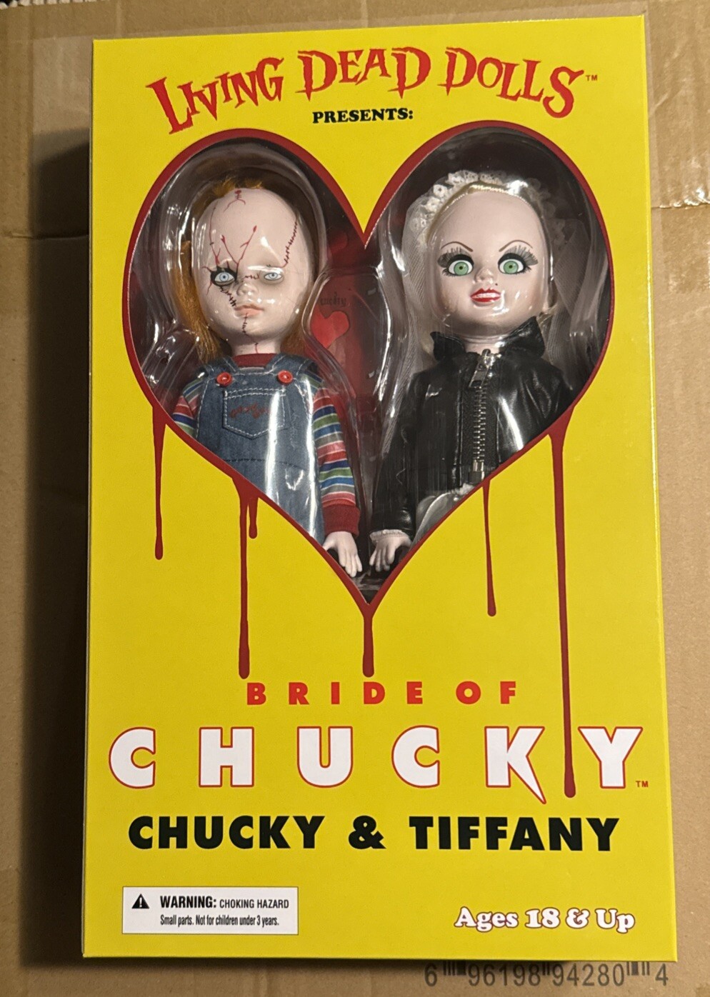 Mezco Toyz LDD Living Dead Dolls Bride of Chucky Chucky Tiffany Set New In Hand Mezco Toyz LDD Living Dead Dolls Bride of Chucky Chucky Tiffany Set New In Hand