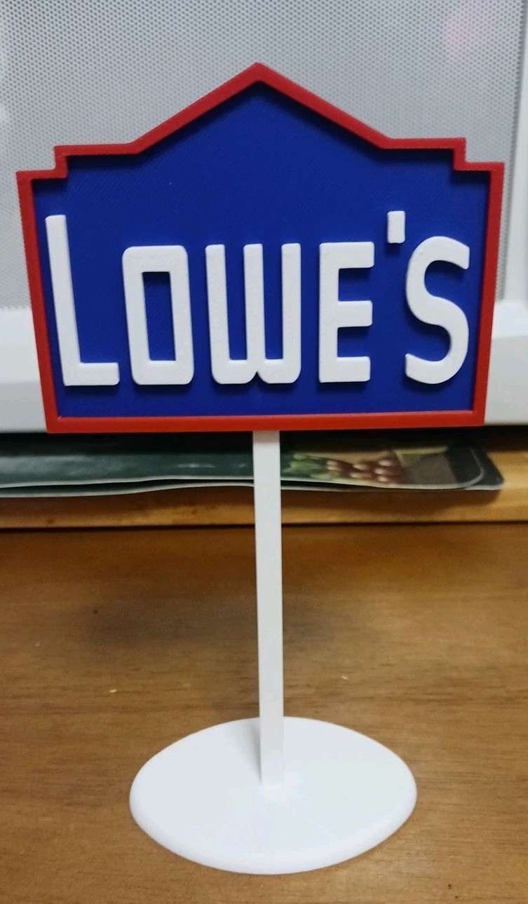 Lowe's Home Improvement Inspired Miniature Sign - 7 Lowe's Home Improvement Inspired Miniature Sign - 7