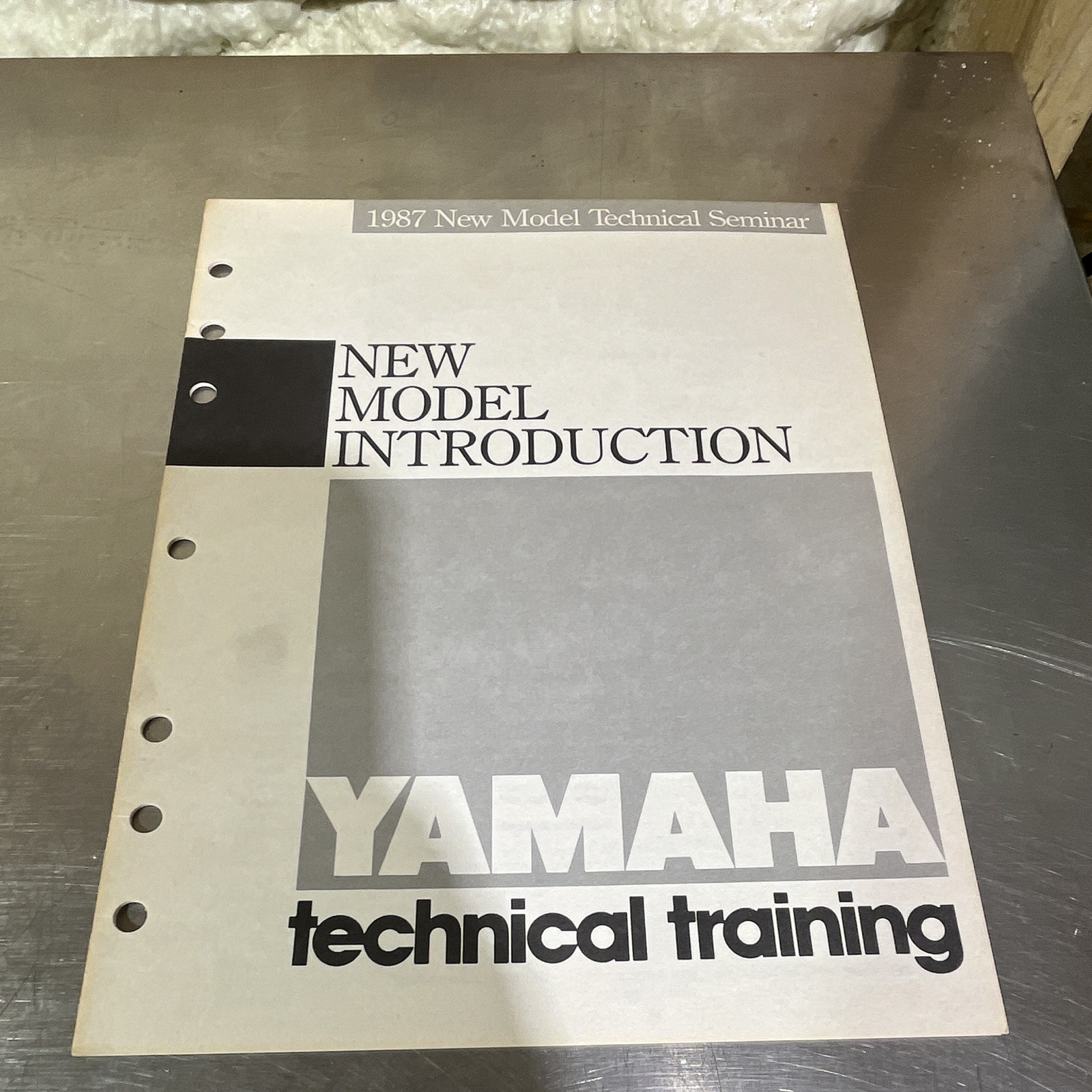 Yamaha Factory Technical Training 1987 New Model Introduction Yamaha Factory Technical Training 1987 New Model Introduction