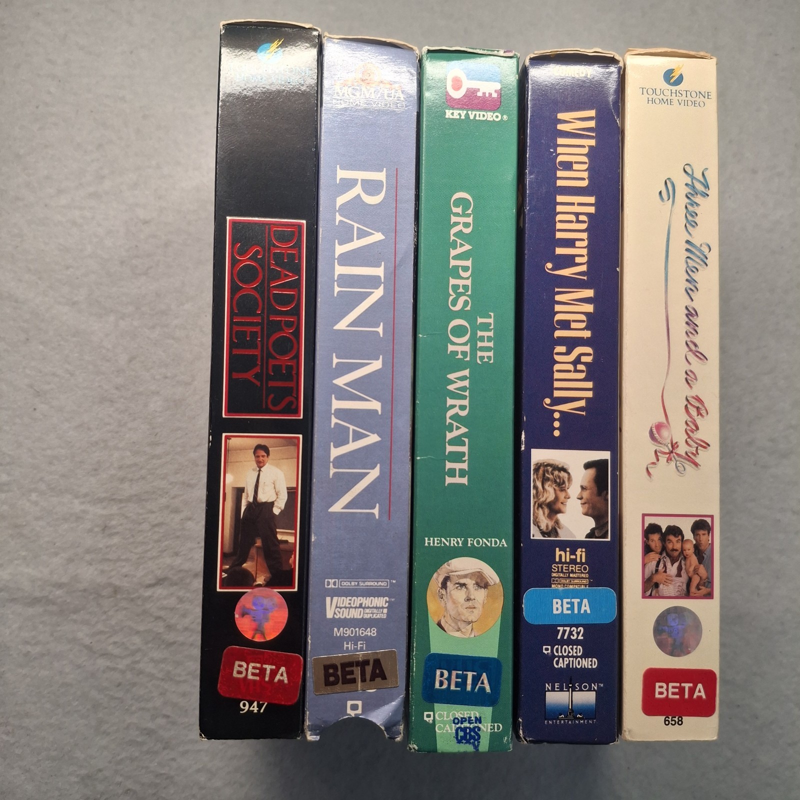 Betamax Movies Lot – Dead Poets Society Rain Man Harry Met Sally Three Men Baby Betamax Movies Lot – Dead Poets Society Rain Man Harry Met Sally Three Men Baby