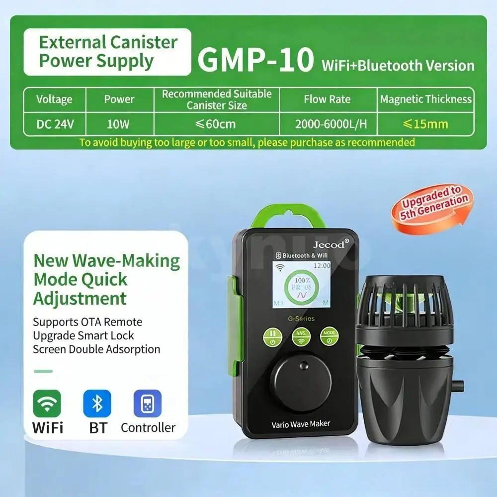 Jebao GMP 10-80 WiFi Bluetooth Wavemaker Pump OTA Upgrade 5th Gen Reef Tank