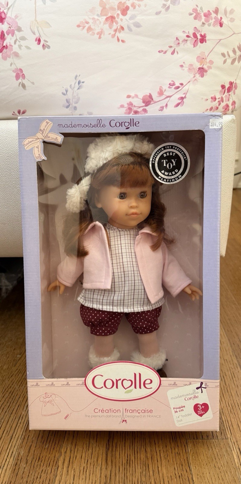 Corolle Mademoiselle Coquette Rousse 14” Doll Red Hair Vanilla Scent New In Box