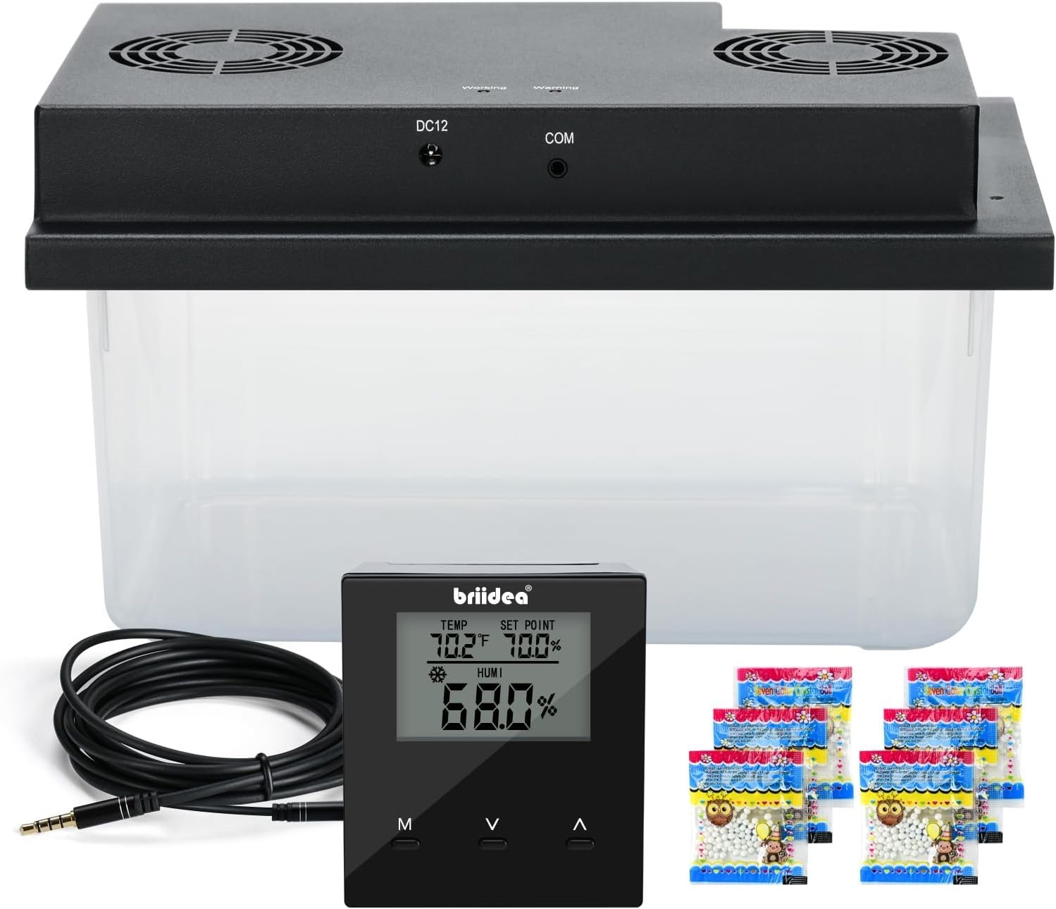Electric Humidifiers for Cabinet (10-50 Cubic Ft.), 30% RH~80% RH Humidity Setti Electric Humidifiers for Cabinet (10-50 Cubic Ft.), 30% RH~80% RH Humidity Setti