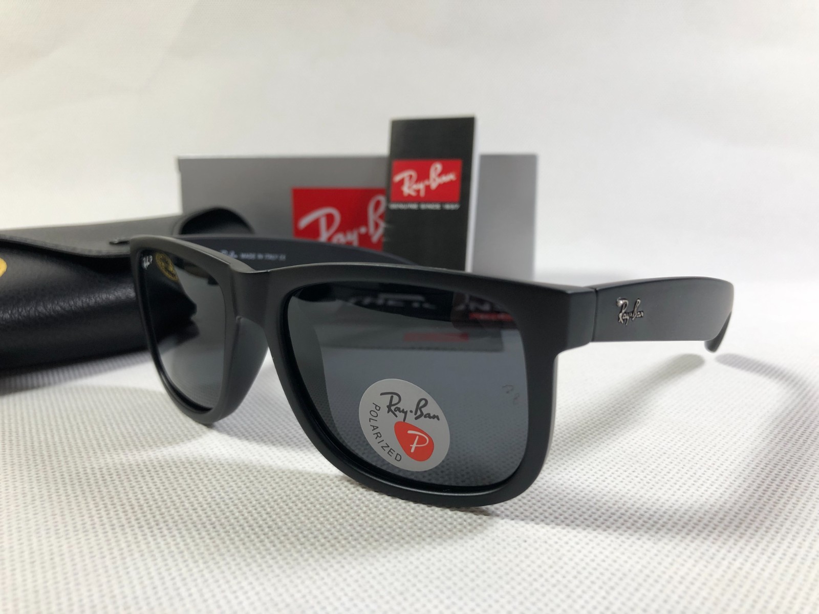 Ray-Ban RB4165 Justin Sunglasses Matte Black Frame Polarized Grey Lens Unisex 03 Ray-Ban RB4165 Justin Sunglasses Matte Black Frame Polarized Grey Lens Unisex 03