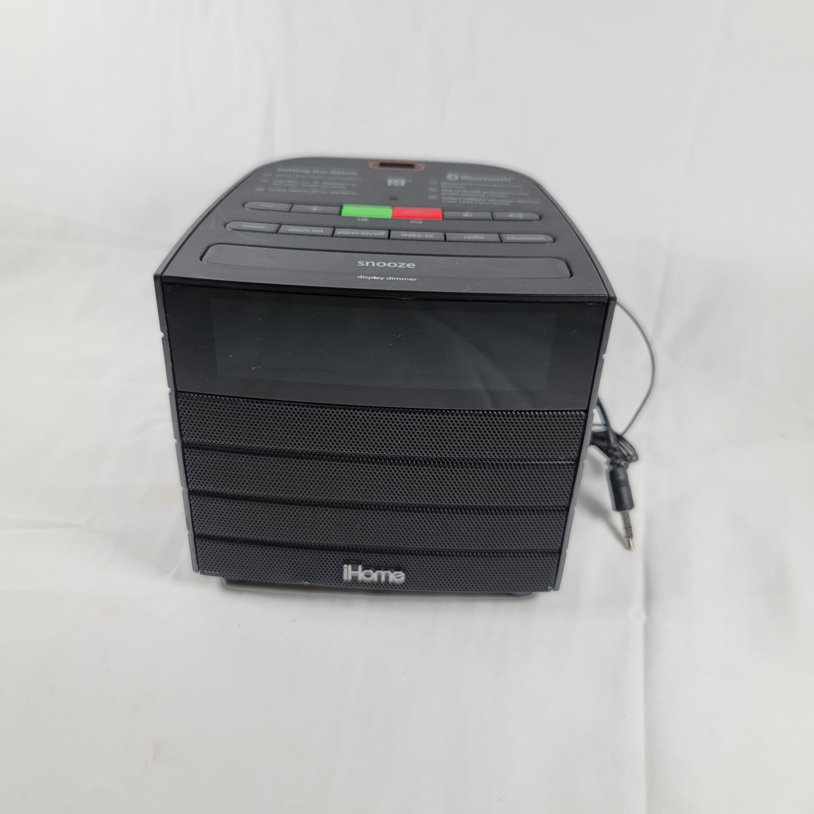 Used iHome model HBN21 Bluetooth Alarm Clock Used iHome model HBN21 Bluetooth Alarm Clock