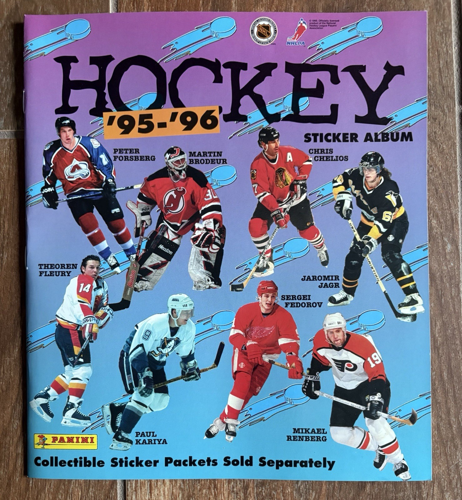 1995-96 PANINI HOCKEY Sticker Album UNUSED/NEW 1995-96 PANINI HOCKEY Sticker Album UNUSED/NEW