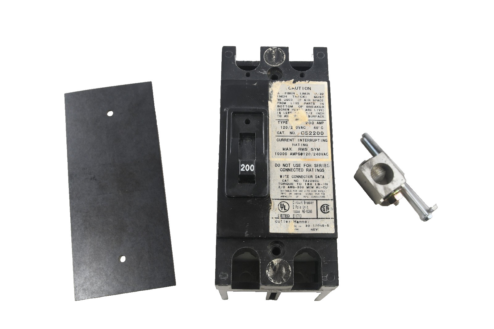 Cutler Hammer Eaton CS2200 200 Amp 2-Pole Circuit Breaker CS 120/240V 10kA 
