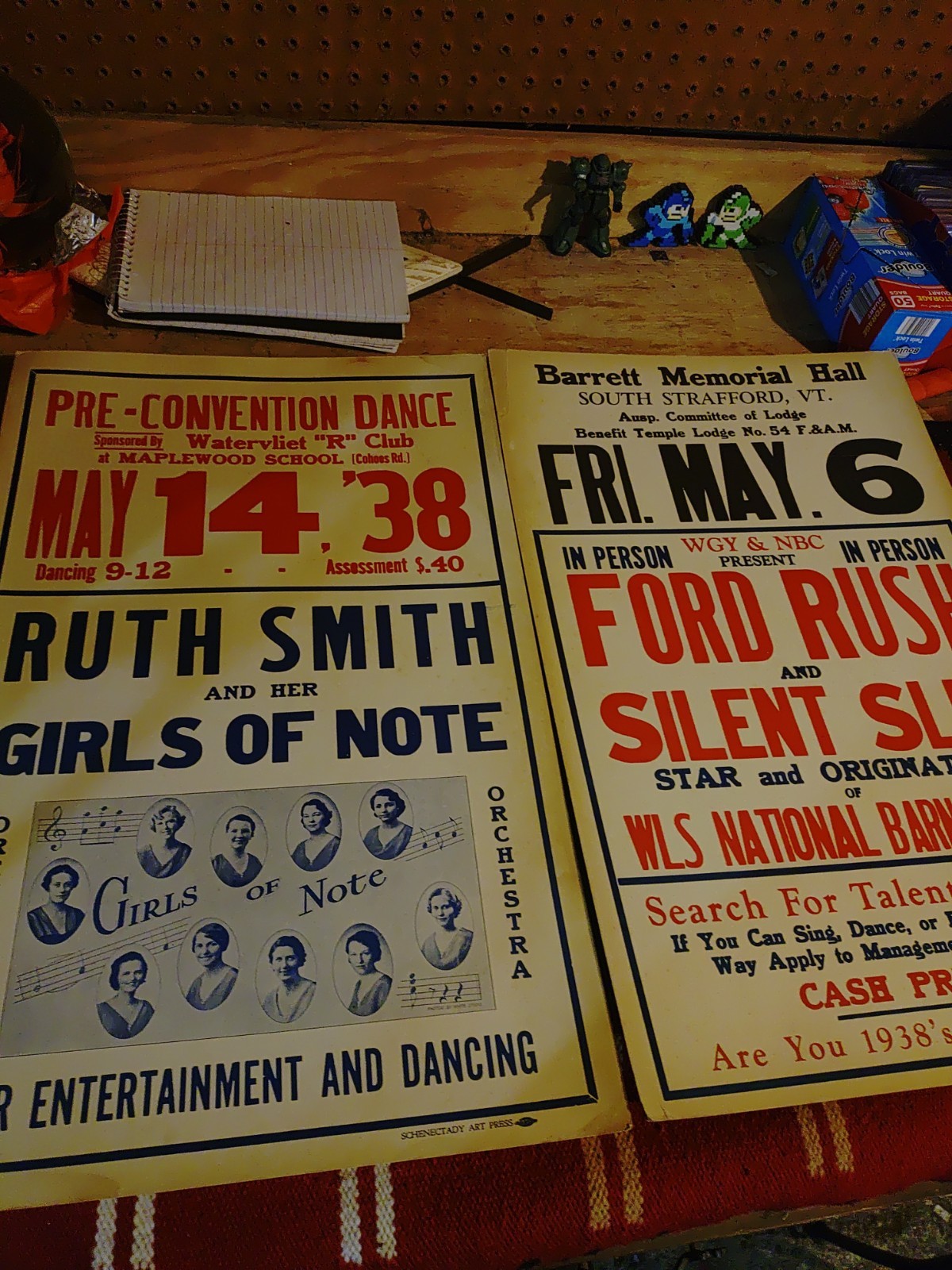 Pair Of Vintage 30s Show Posters Great Condition Pair Of Vintage 30s Show Posters Great Condition