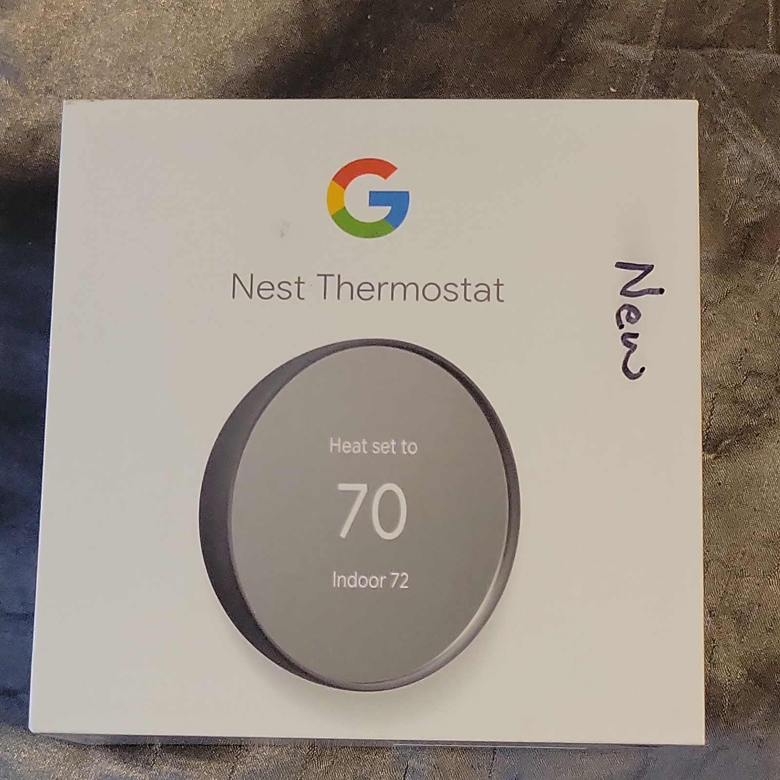 Google Nest Smart Thermostat New charcoal color. new in box Google Nest Smart Thermostat New charcoal color. new in box