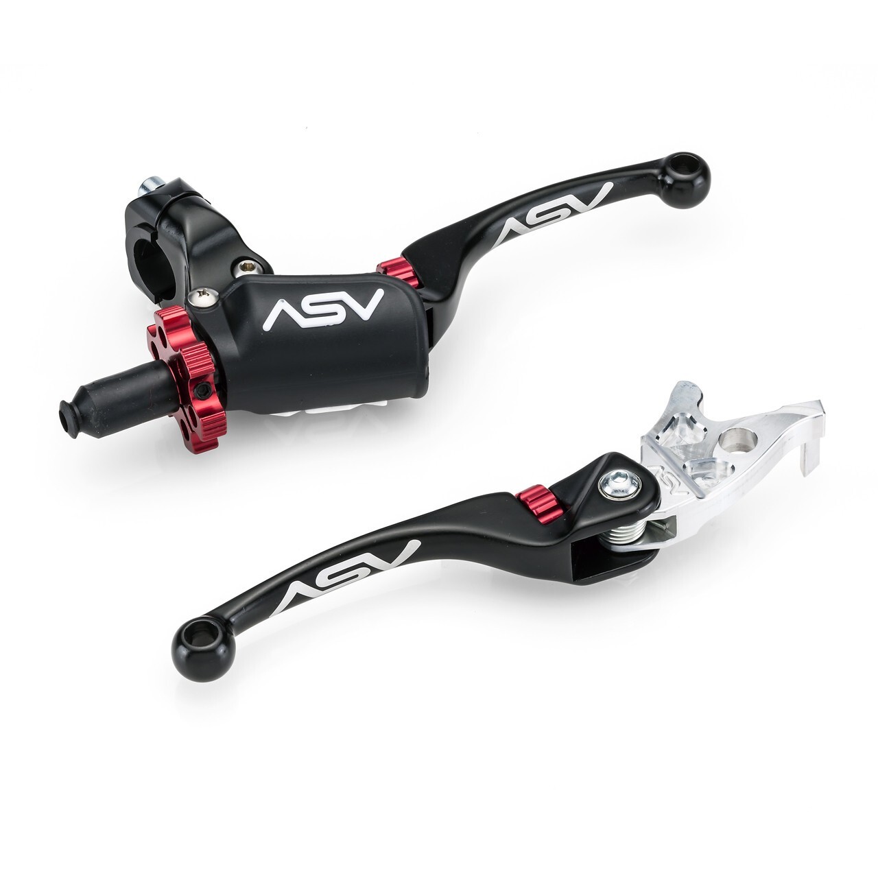 ASV F4 Quad ATV Lever Set PRO PACK Black Long Yamaha Raptor 700 / R 2007-2026