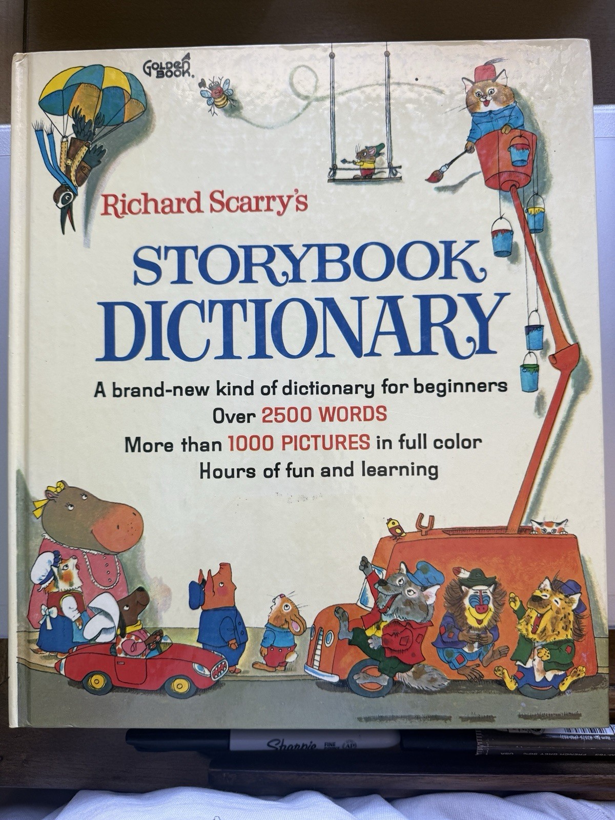 Richard Scarry's Storybook Dictionary Vintage Golden Book Hardcover 1966 Richard Scarry's Storybook Dictionary Vintage Golden Book Hardcover 1966
