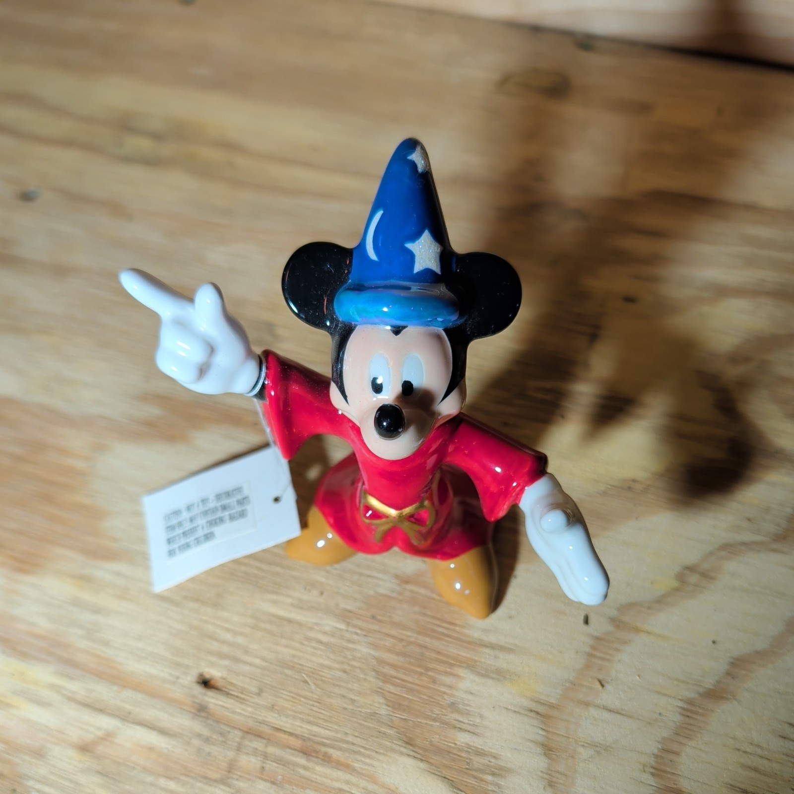 Mickey Mouse as Sorcerer in Fantasia 1990's with Original Tag Figurine