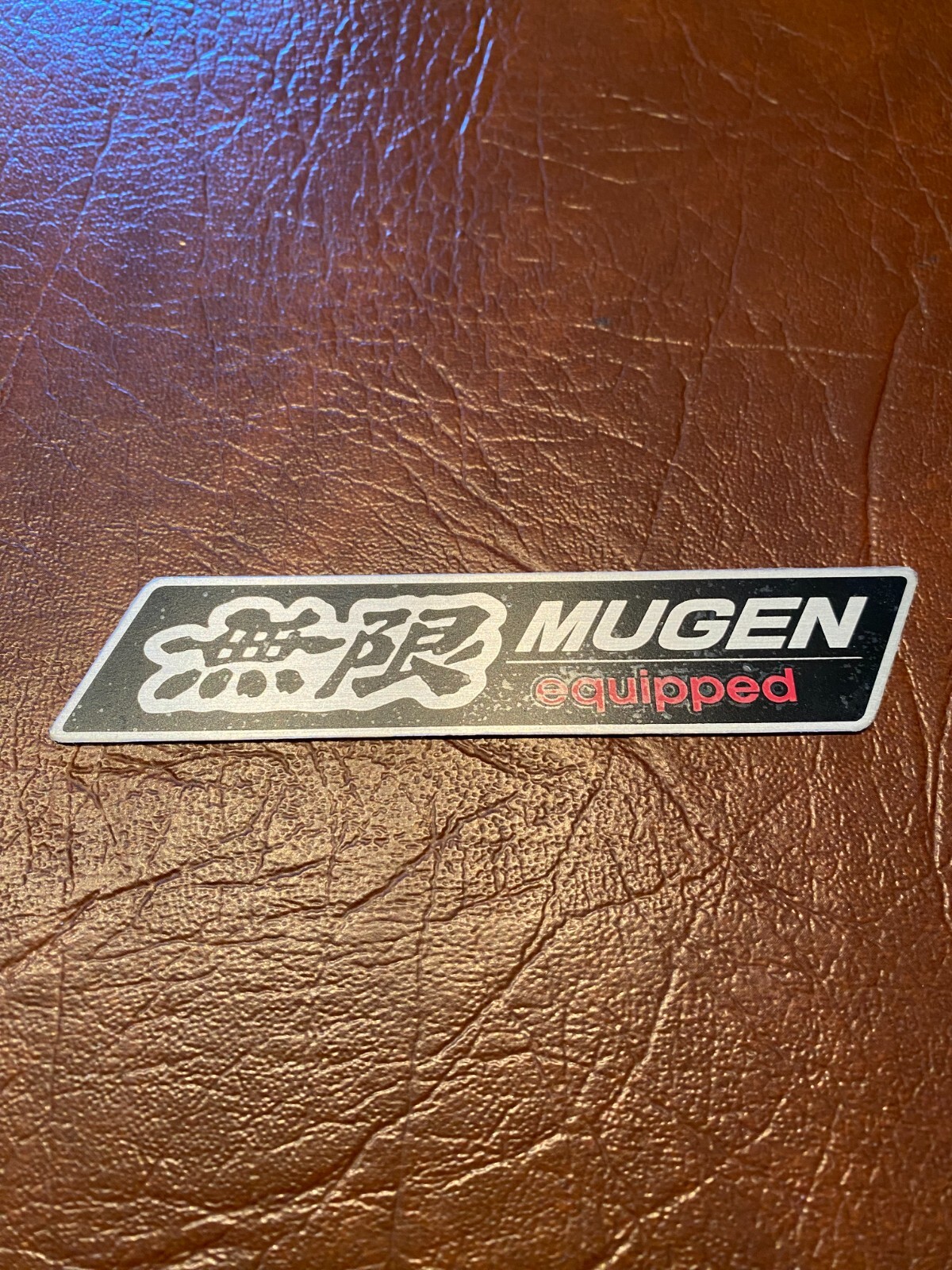 Genuine MUGEN Equipped Badge Rare Metal Lightweight JDM Emblem