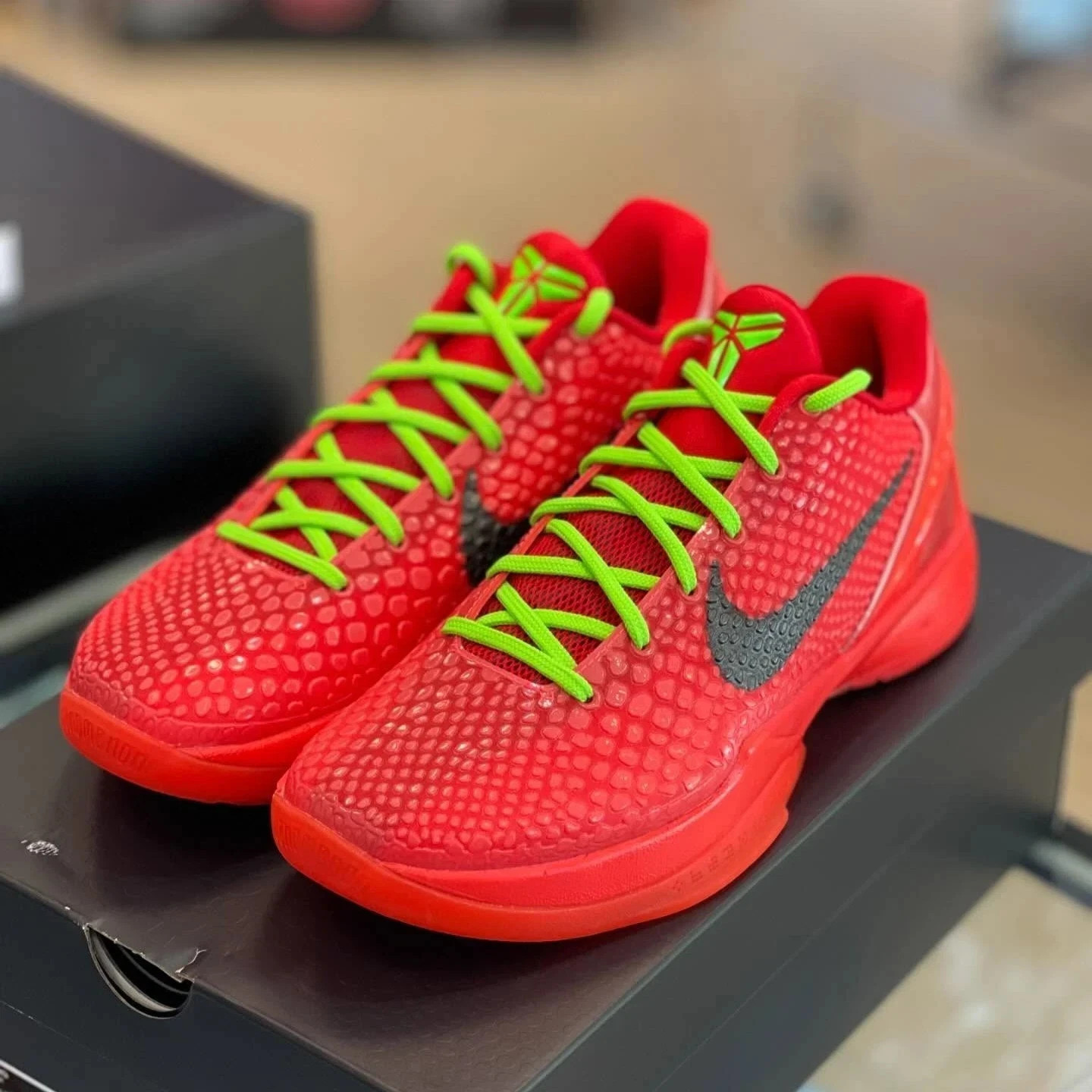 Kobe 6 Protro Reverse Grinch Red FV4921-600 Men\'s Size US 7-12 NEW