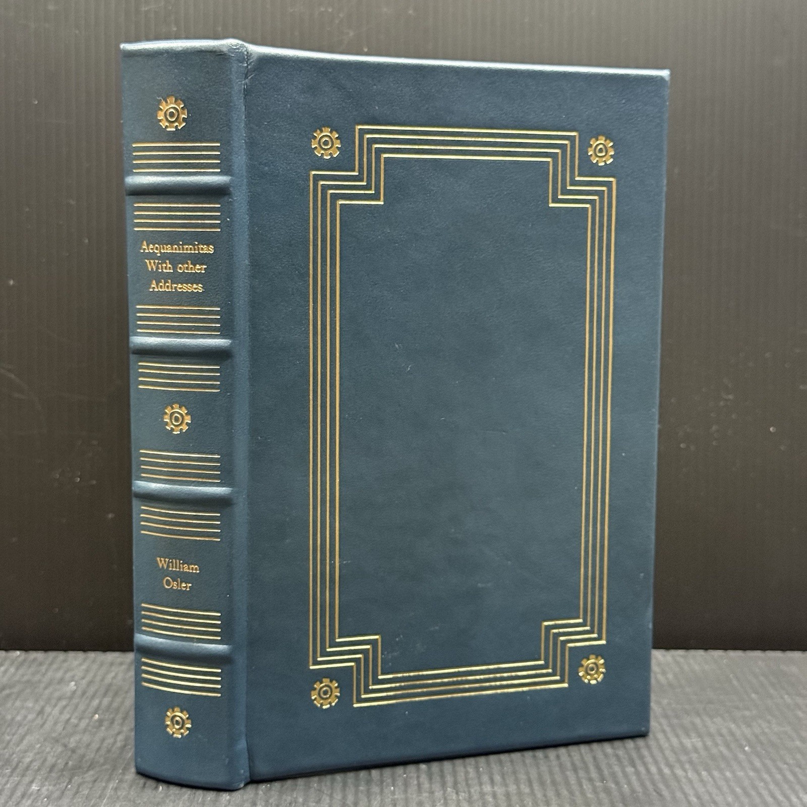 Classics of Medicine Library 1987 Leather Gilded AEQUANIMITAS William Osler Classics of Medicine Library 1987 Leather Gilded AEQUANIMITAS William Osler