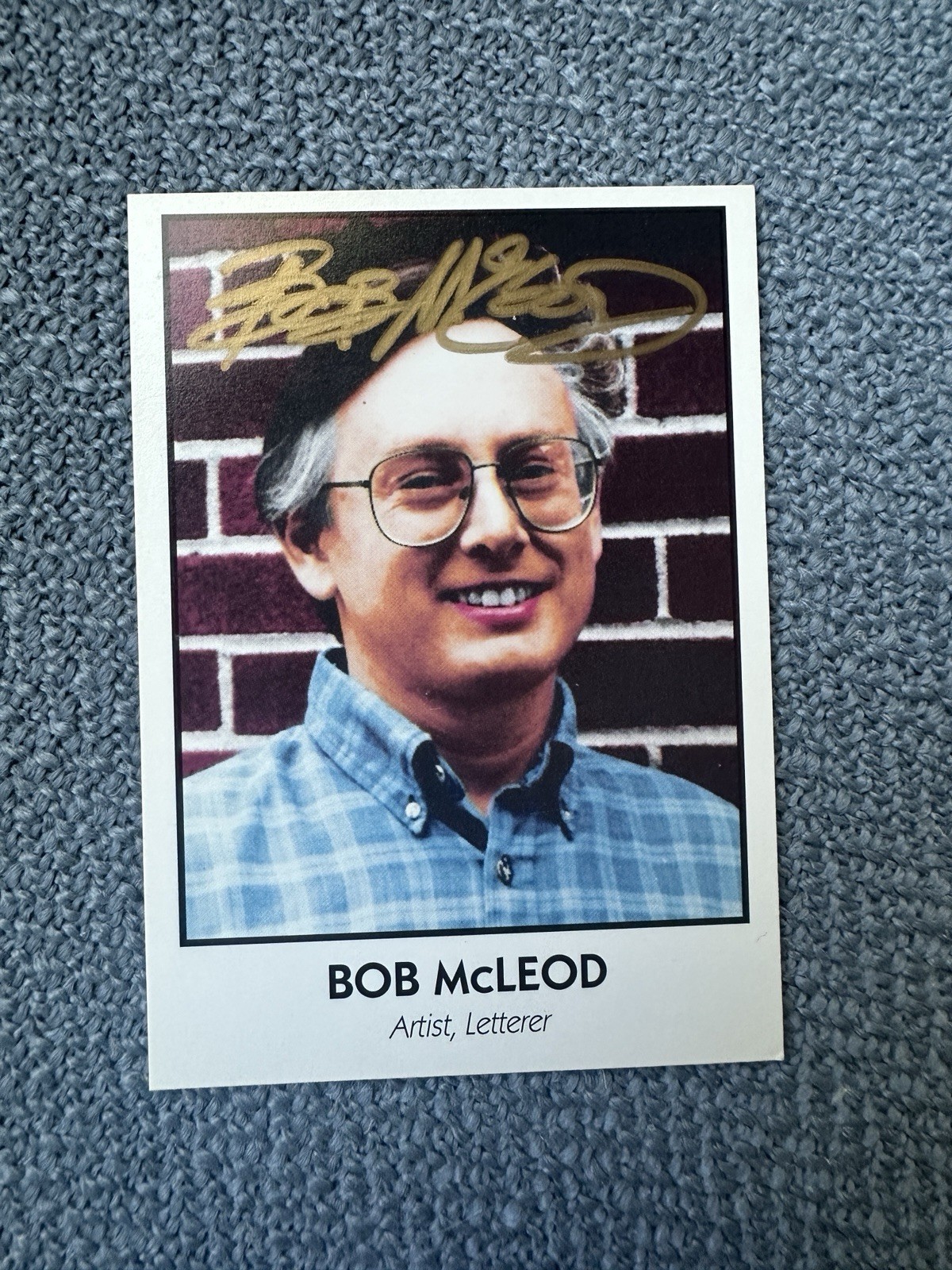1992 Eclipse Famous Comic Book Creators Bob McLeod Autograph Card #10 1992 Eclipse Famous Comic Book Creators Bob McLeod Autograph Card #10