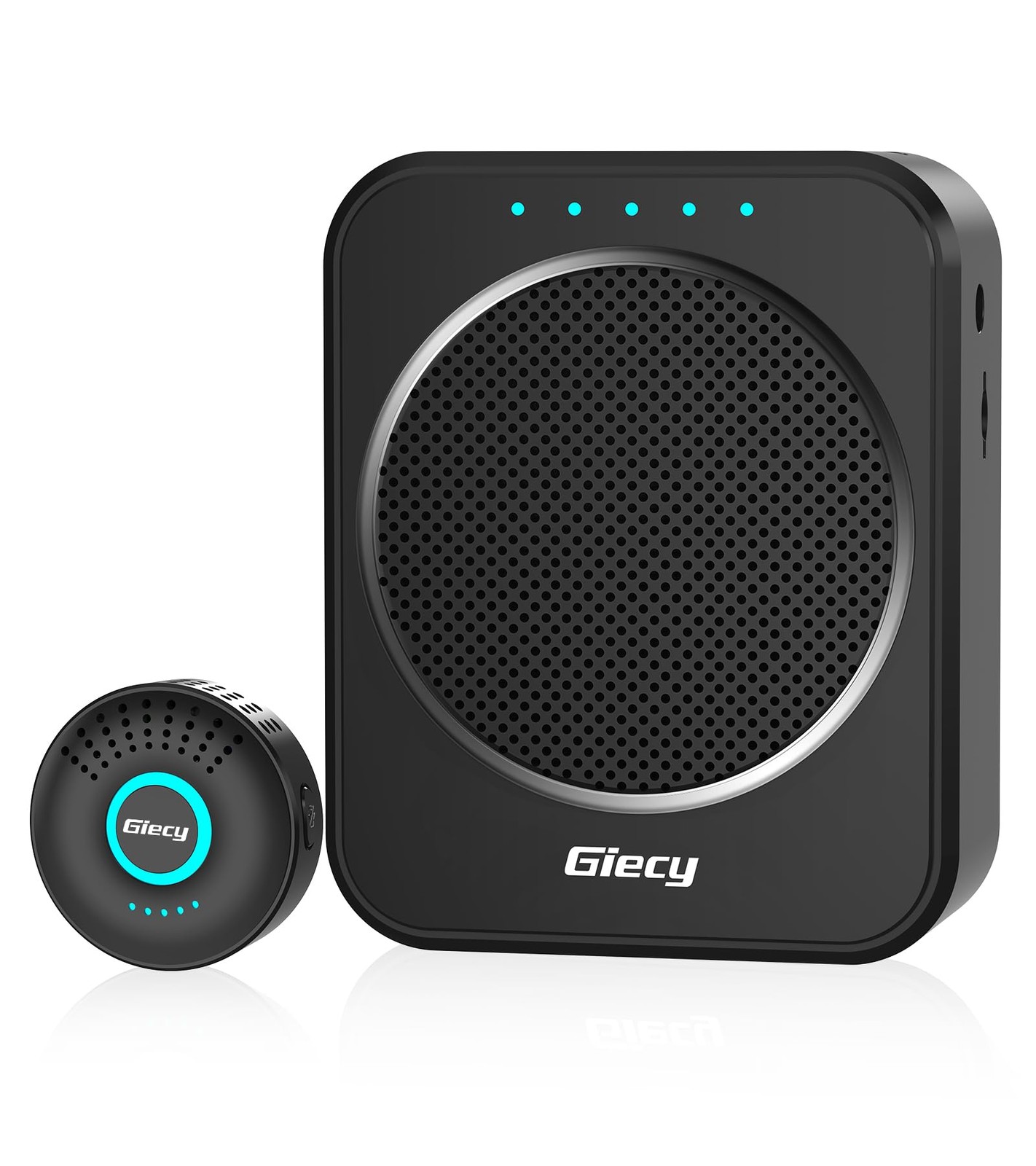 Giecy Portable Voice Amplifier with Wireless Lapel Microphone, Personal Micro... Giecy Portable Voice Amplifier with Wireless Lapel Microphone, Personal Micro...