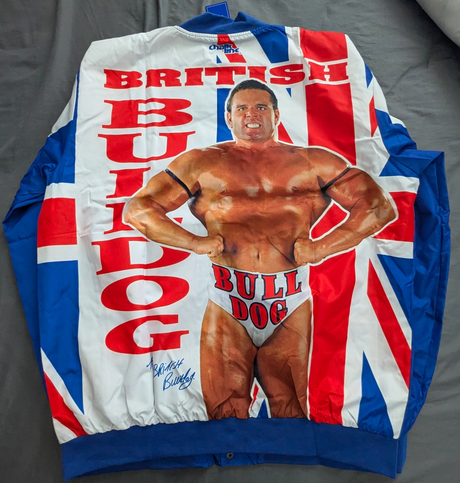 Chalk Line WWE/WWF British Bulldog Fanimation Jacket NWT/3XL Chalk Line WWE/WWF British Bulldog Fanimation Jacket NWT/3XL