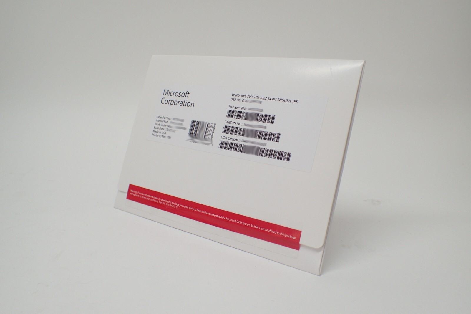 Microsoft Windows Server 2022 Standard DVD Kit 24 Core + PRODUCT LICENSE 1PK Microsoft Windows Server 2022 Standard DVD Kit 24 Core + PRODUCT LICENSE 1PK