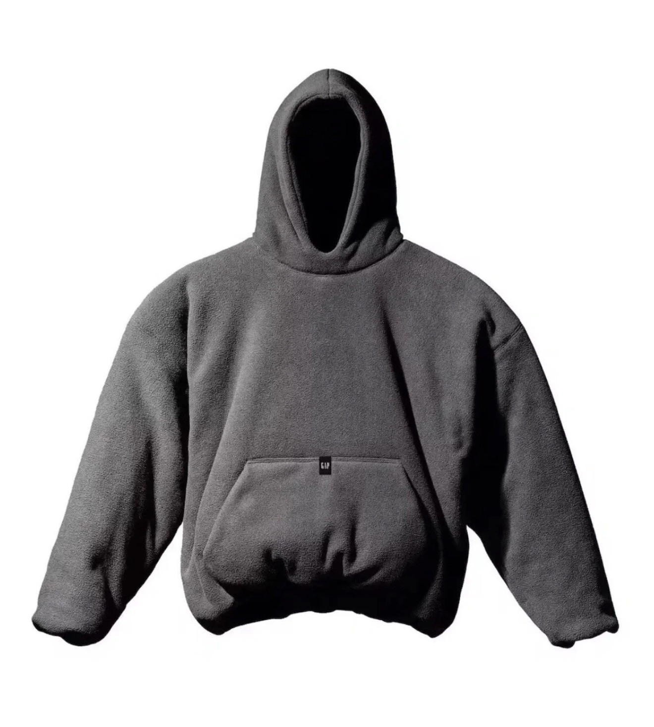 Yeezy x Gap x Balenciaga 32 Polar Fleece Hoodie Dark Grey Large NIB