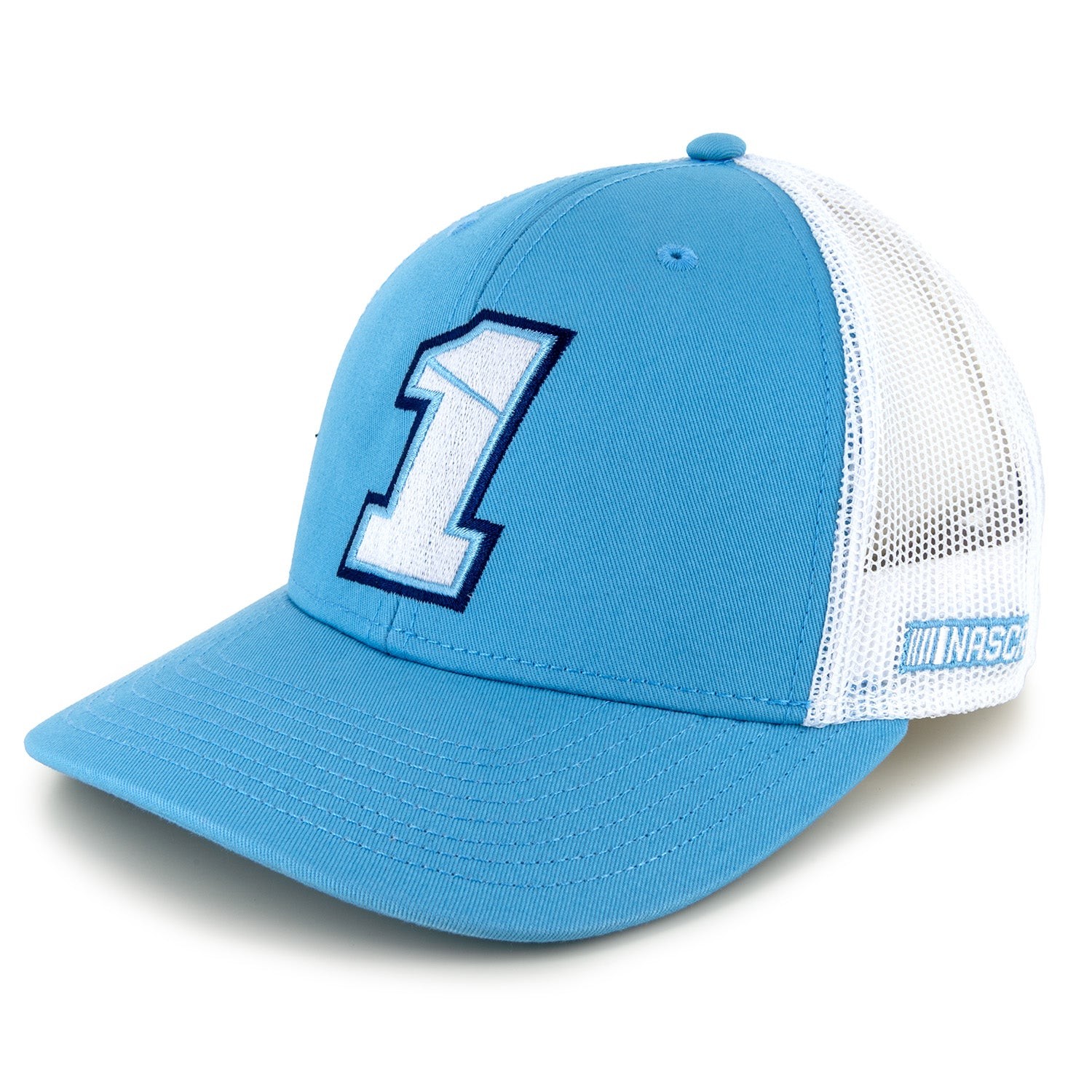 Ross Chastain 2026 Big Number #1 Mesh NASCAR The Game Hat Exclusive Blue/White Ross Chastain 2026 Big Number #1 Mesh NASCAR The Game Hat Exclusive Blue/White