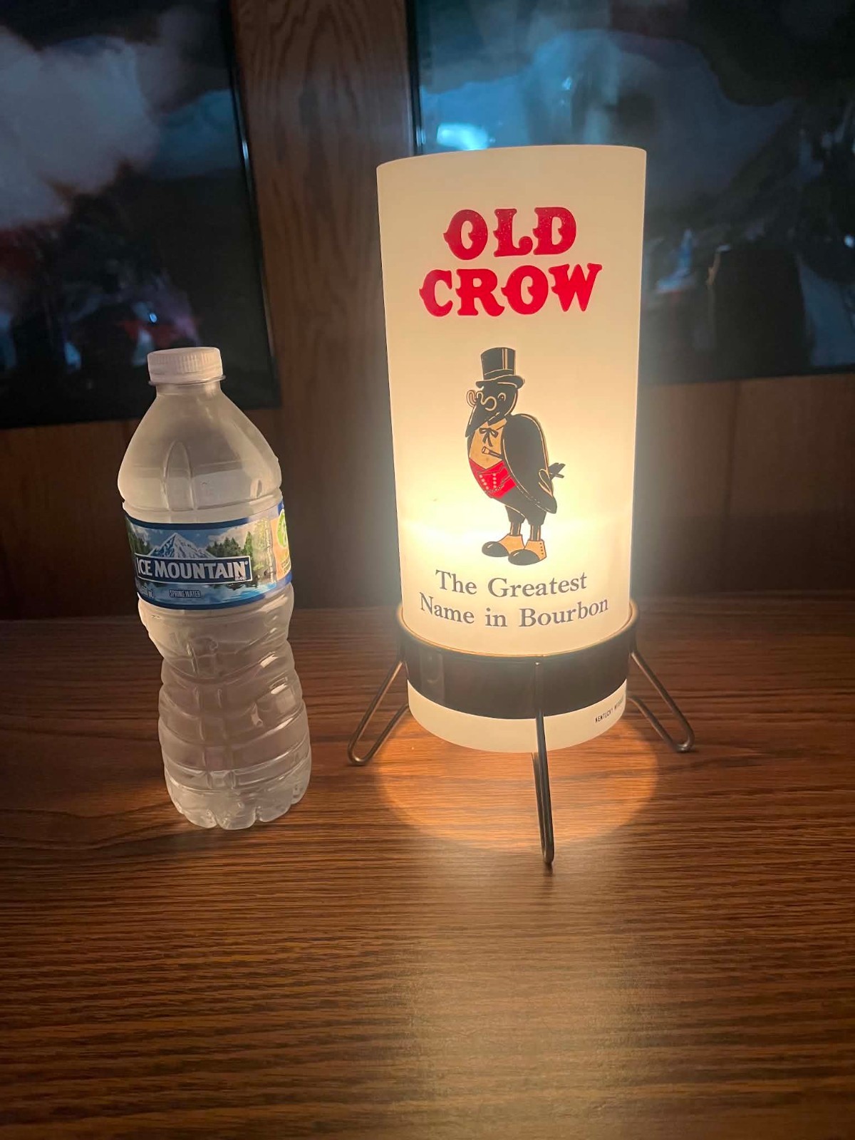 RARE 70\'S OLD CROW BOURBON 10.5\'\' ADVERTISING BAR LIGHT -WORKS GREAT RARE 70\'S OLD CROW BOURBON 10.5\'\' ADVERTISING BAR LIGHT -WORKS GREAT
