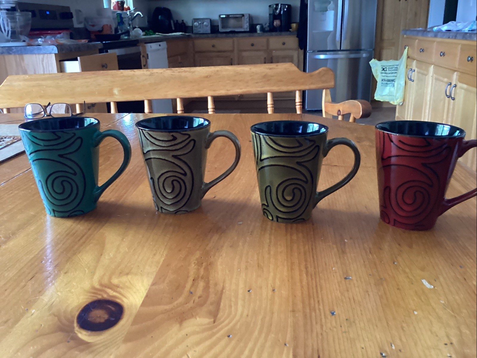 Great Gatherings Mugs Cups Abstract Design Set Of 4 Great Gatherings Mugs Cups Abstract Design Set Of 4