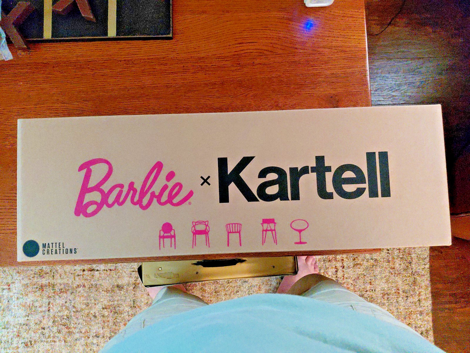 Mattel Creations BARBIE x KARTELL 5-Piece Doll Sized Chair Set with Shipper Box