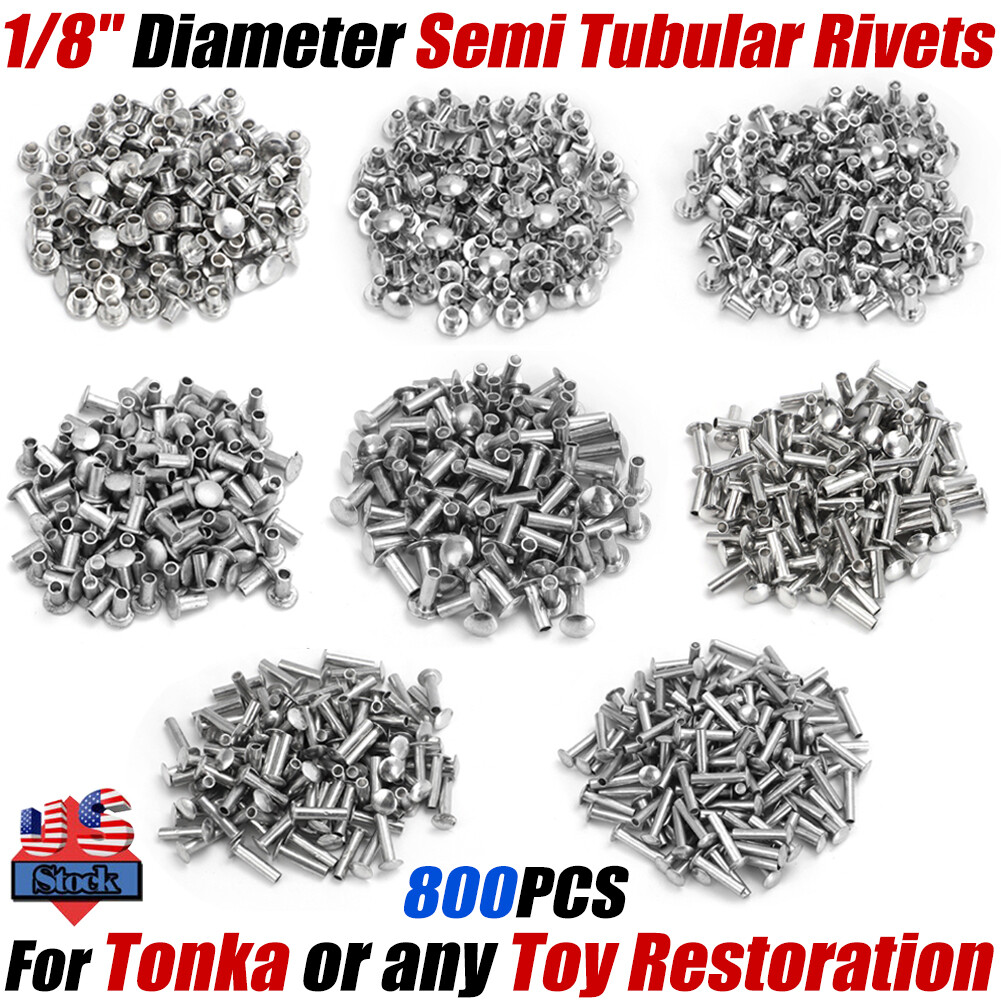 For Tonka Semi Tubular Rivets 1/8\