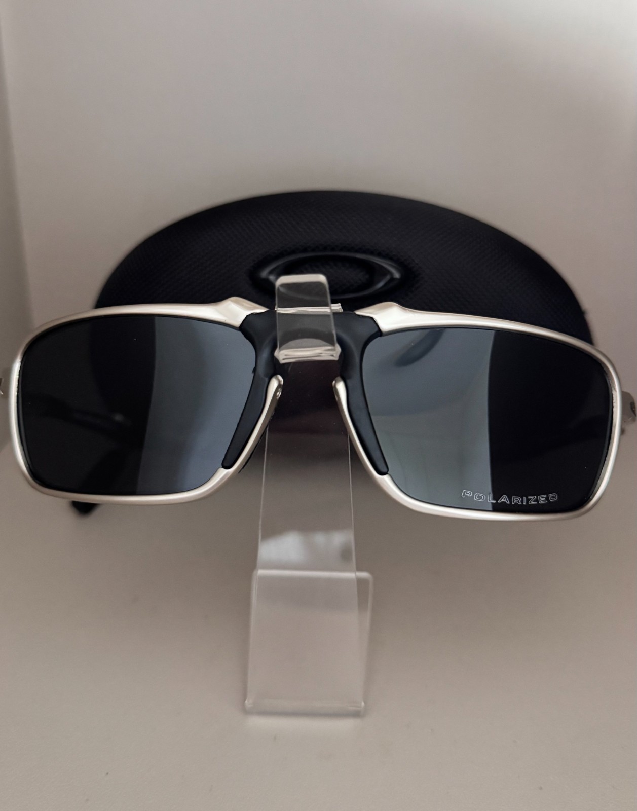 Oakley Badman OO6020 X-Metal Sunglasses,/Polarized Black