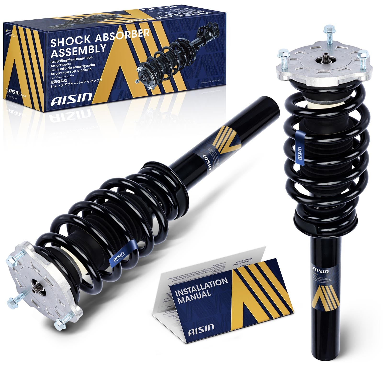 AISIN Pair Front Strut and Coil Spring Assembly for Volvo XC90 2017 2018 2019 AISIN Pair Front Strut and Coil Spring Assembly for Volvo XC90 2017 2018 2019