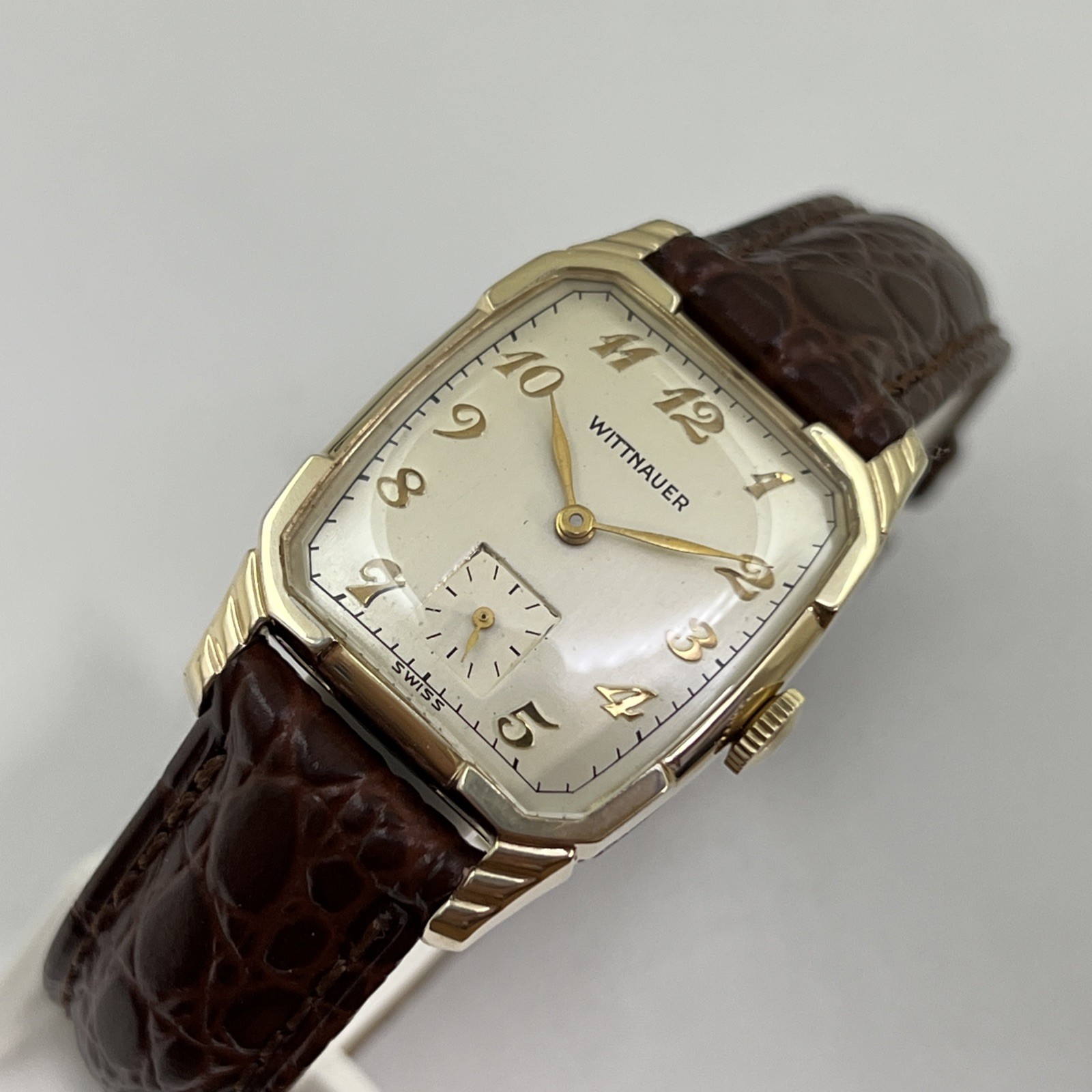 Vintage 1950’s Man’s WITTNAUER Stunning Off White Dial Fully Serviced & WARRANTY Vintage 1950’s Man’s WITTNAUER Stunning Off White Dial Fully Serviced & WARRANTY