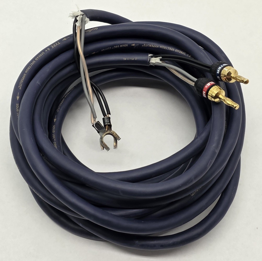 AudioQuest Type 4+ Spread Spectrum Hyperlitz Solid LGC Copper 18ft Premium Cable